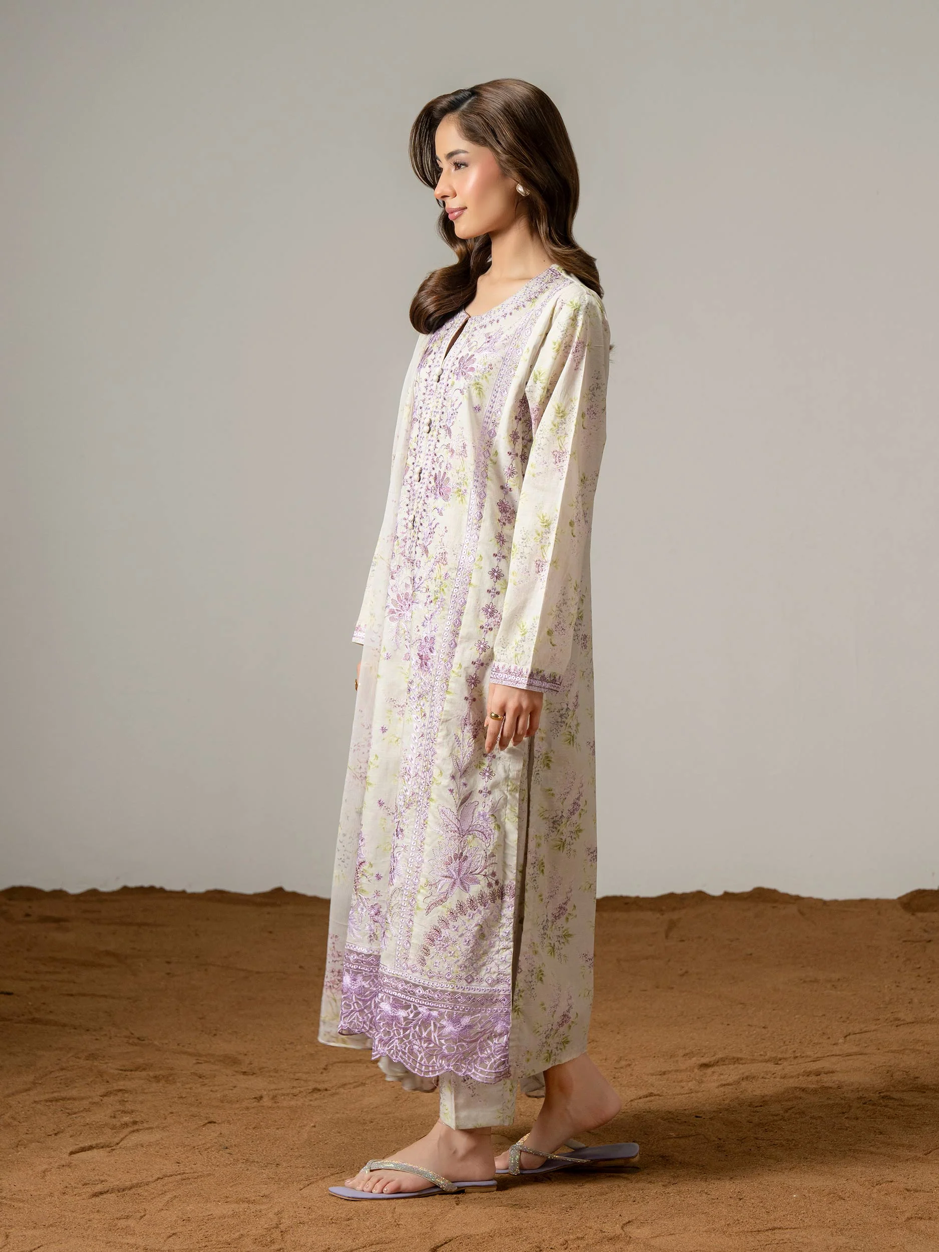 3 Piece Lawn Suit-Embroidered (Pret) - Image 4