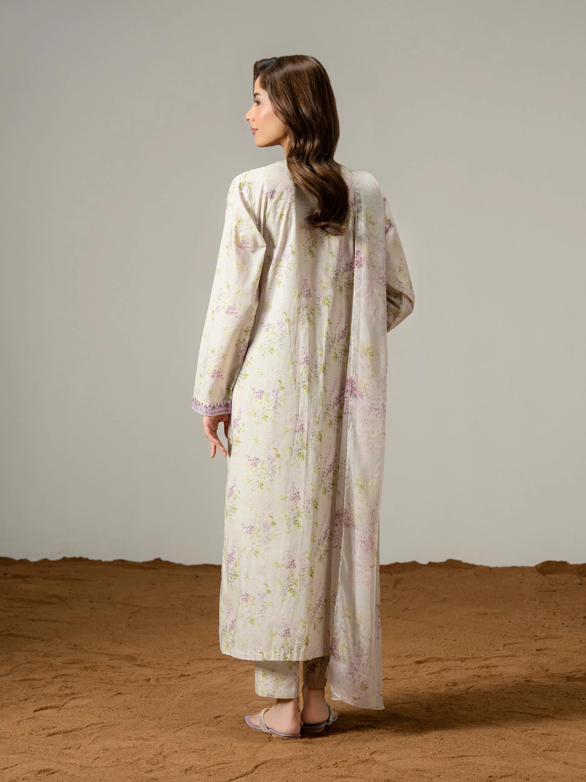 3 Piece Lawn Suit-Embroidered (Pret) - Image 5