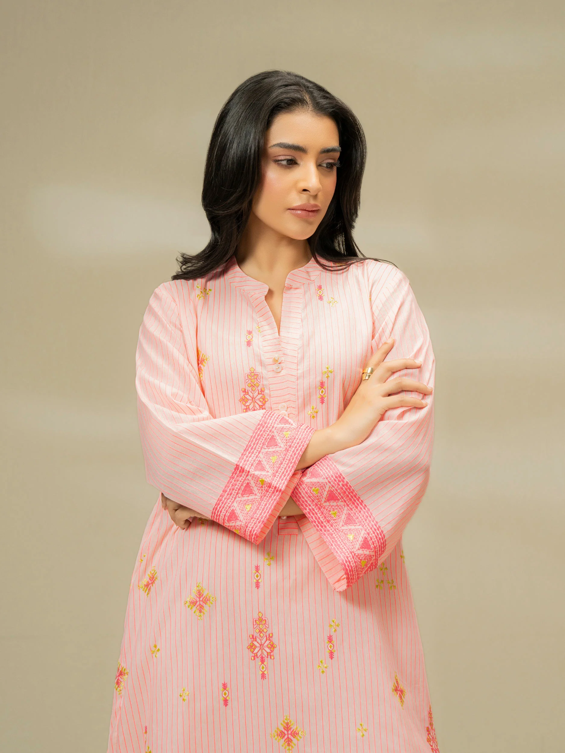 Yarn Dyed Shirt-Embroidered (Pret) - Image 5