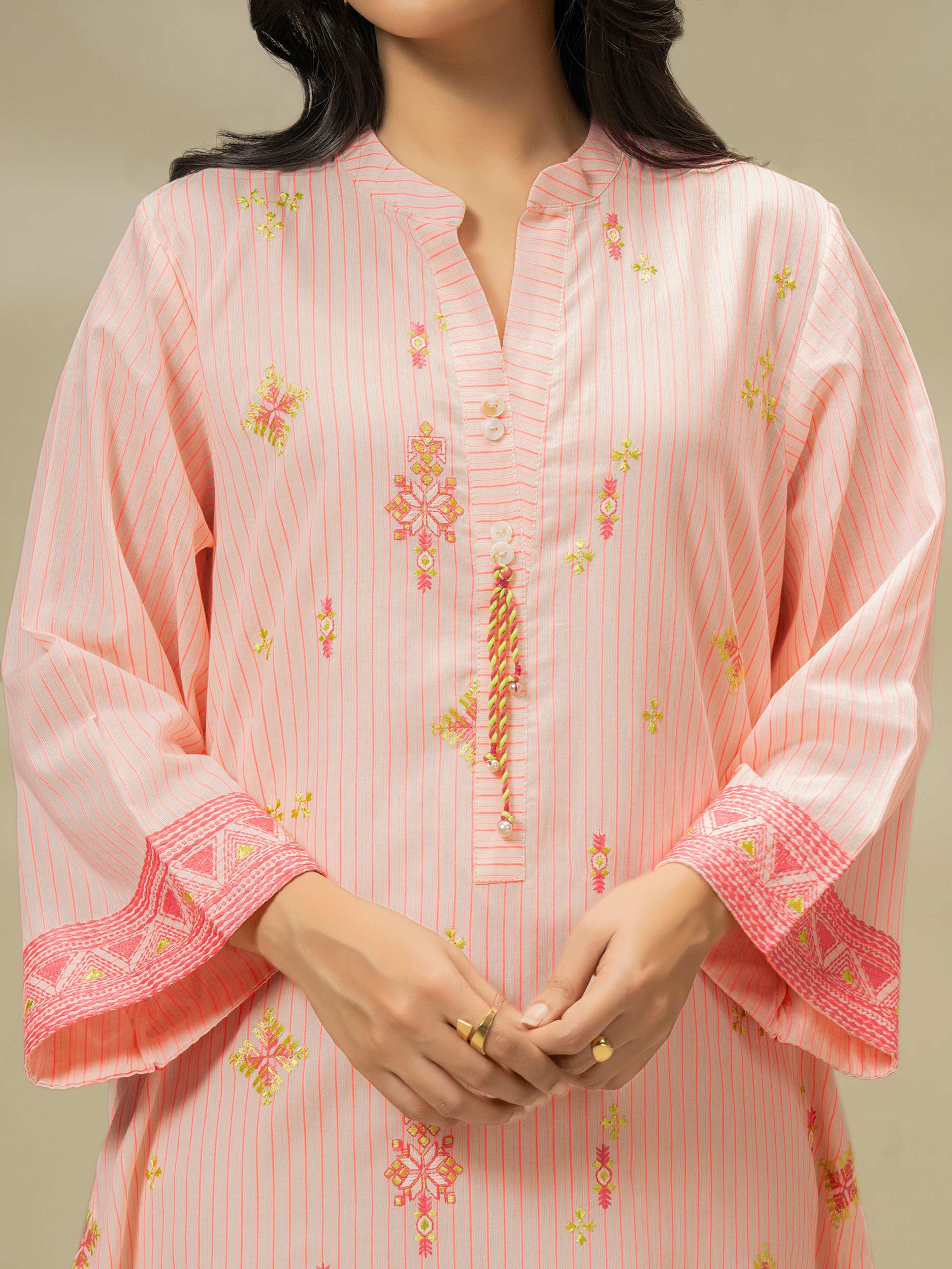 Yarn Dyed Shirt-Embroidered (Pret) - Image 6