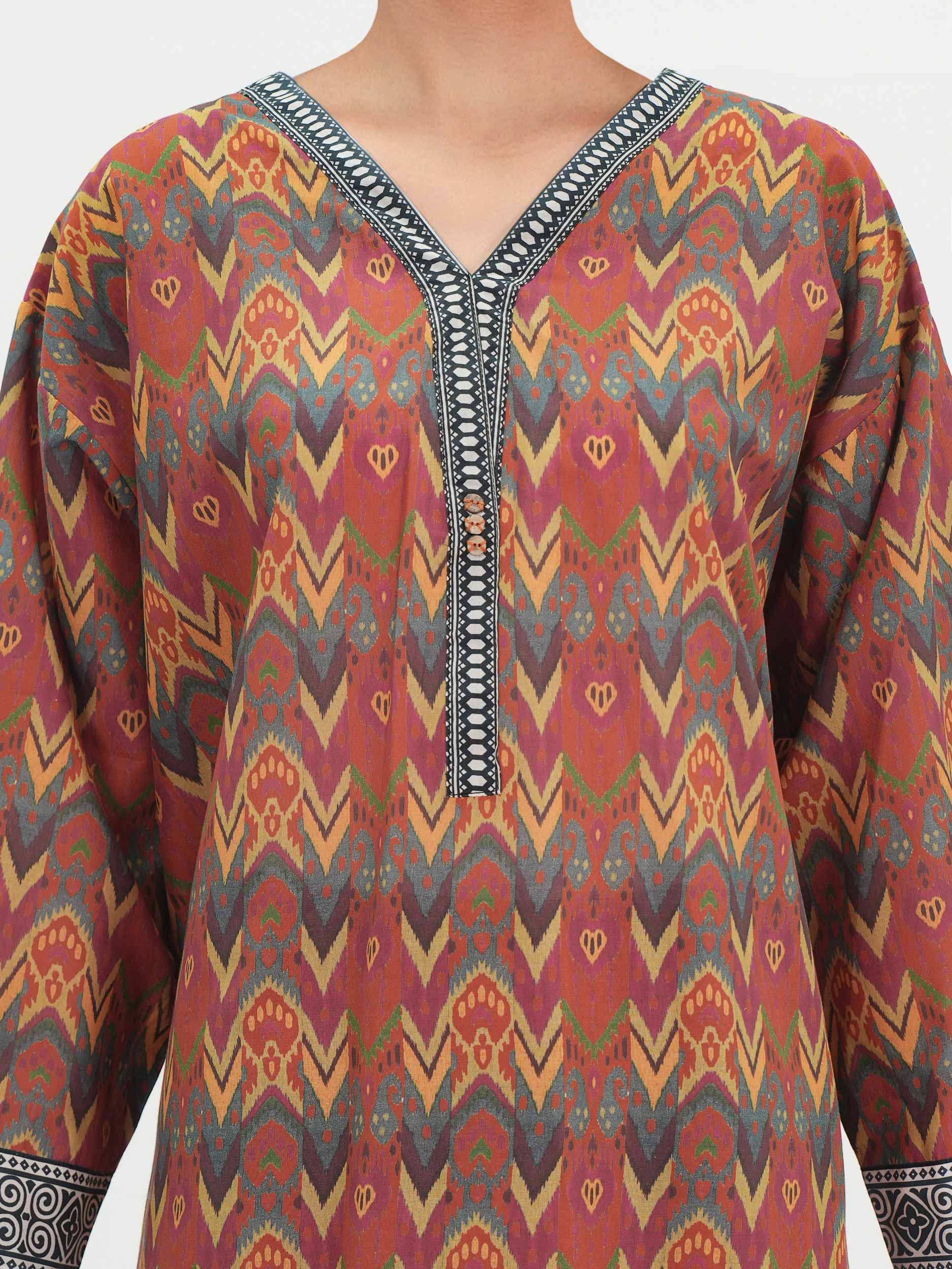 2 Piece Cambric Suit (Pret) - Image 3