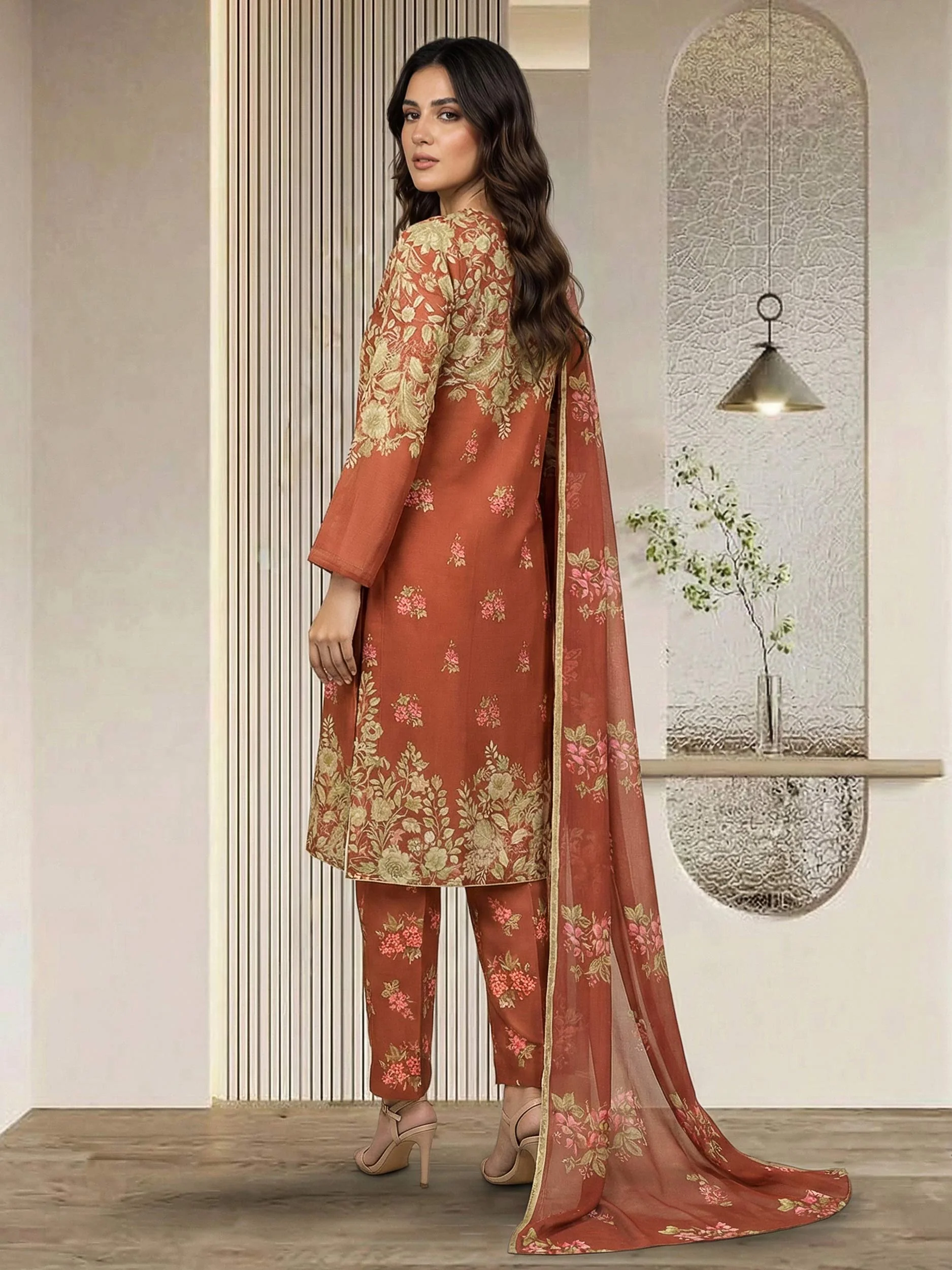 3 Piece Lawn Suit (Pret) - Image 3