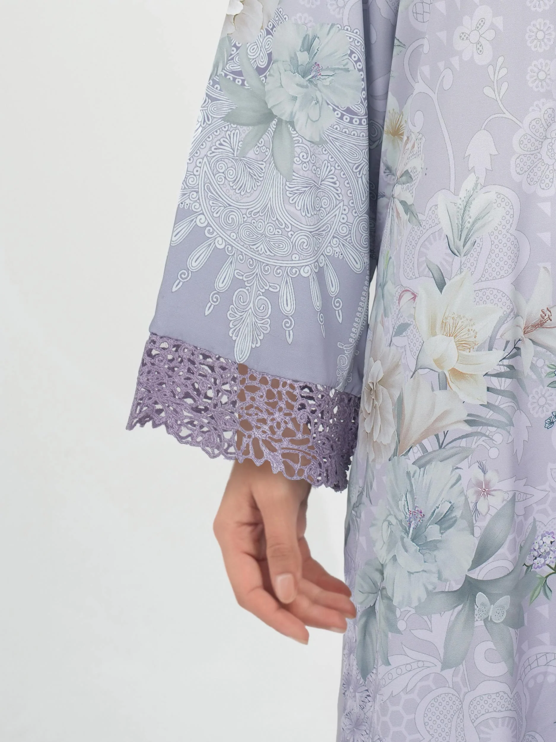 3 Piece Silk Suit- Embroidered (Pret) - Image 5