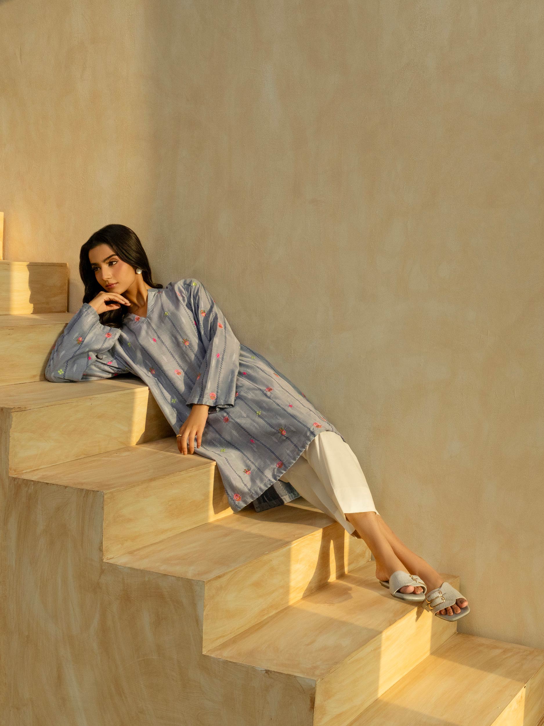 Denim Shirt-Embroidered (Pret) - Image 5