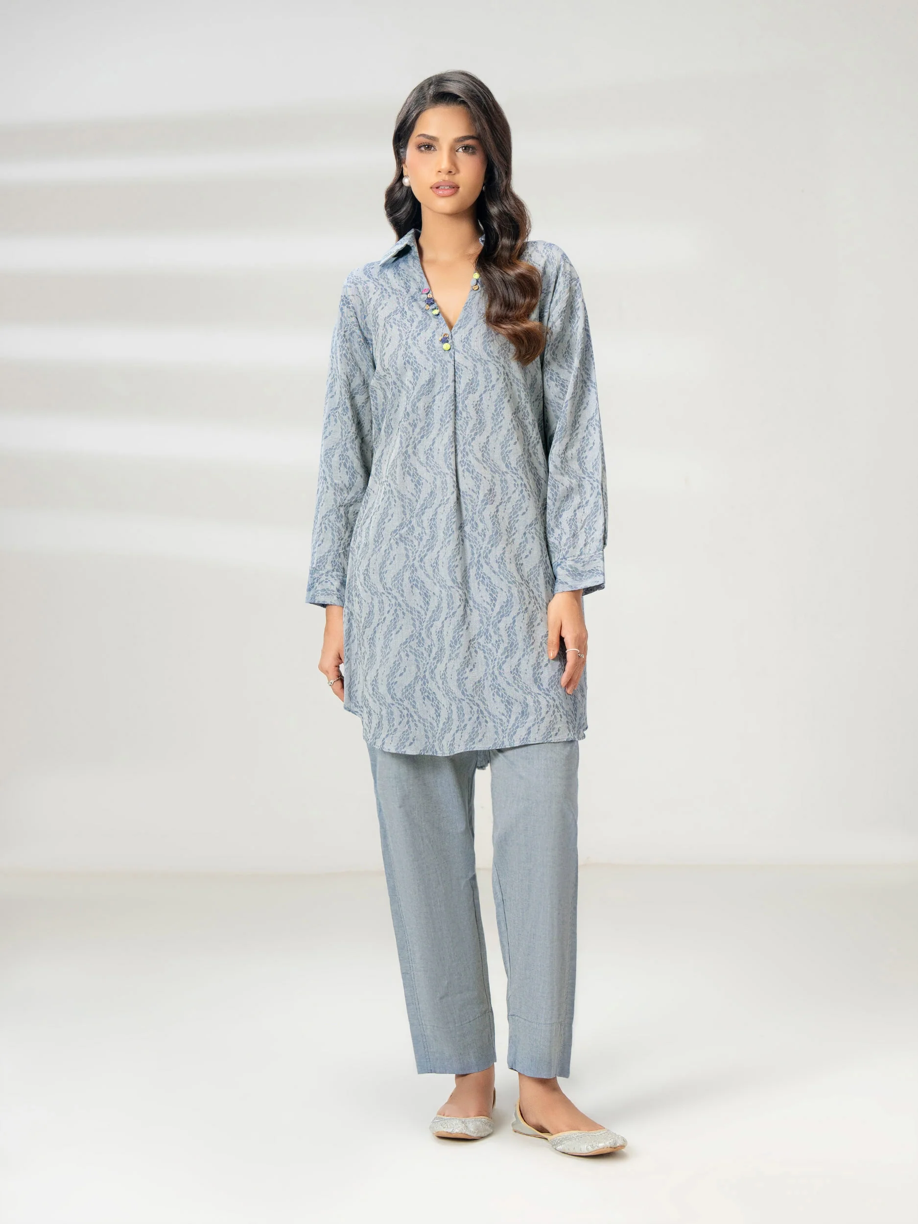 2 Piece Jacquard Suit-Dyed (Pret) - Image 2