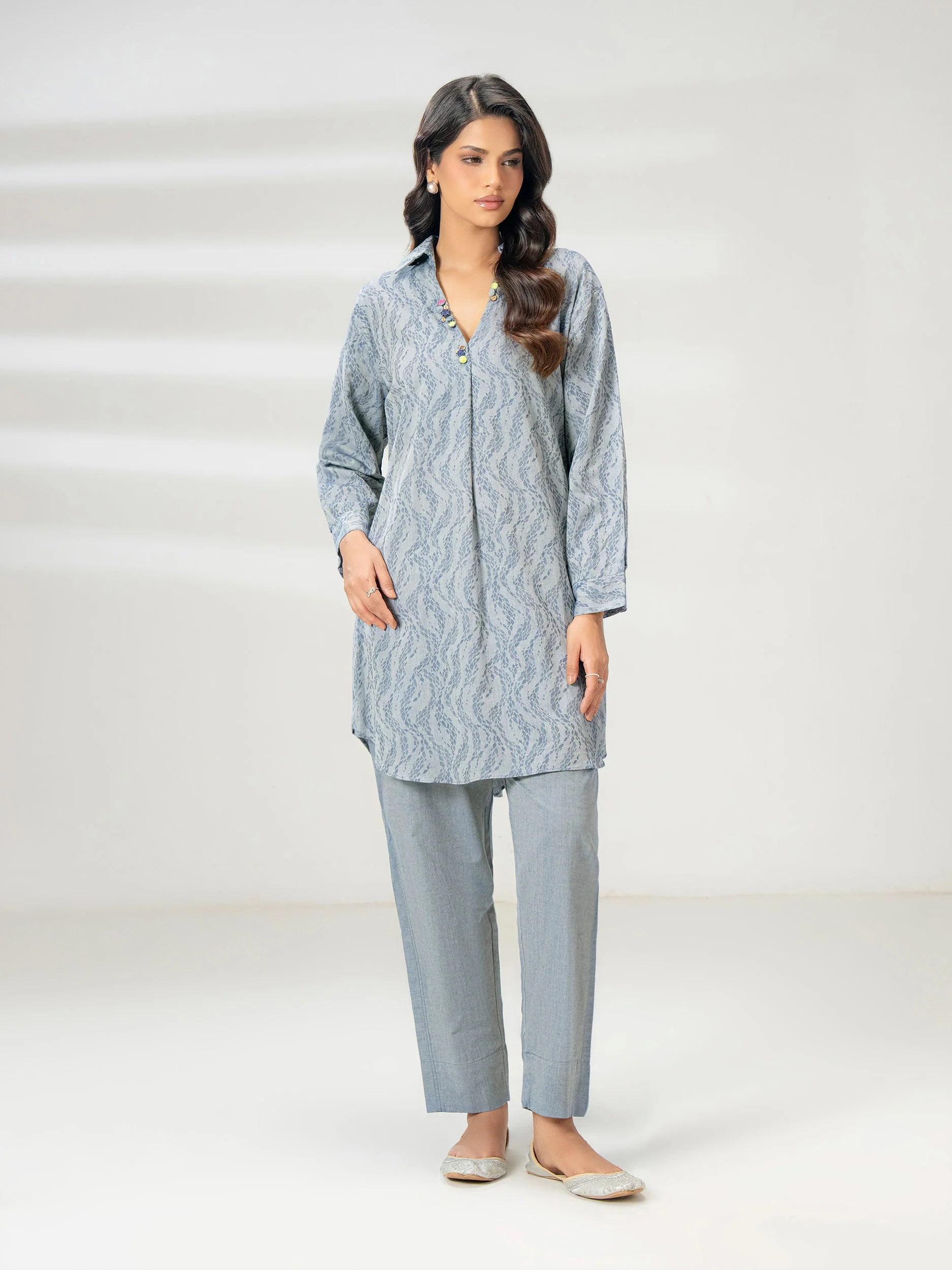 2 Piece Jacquard Suit-Dyed (Pret) - Image 3
