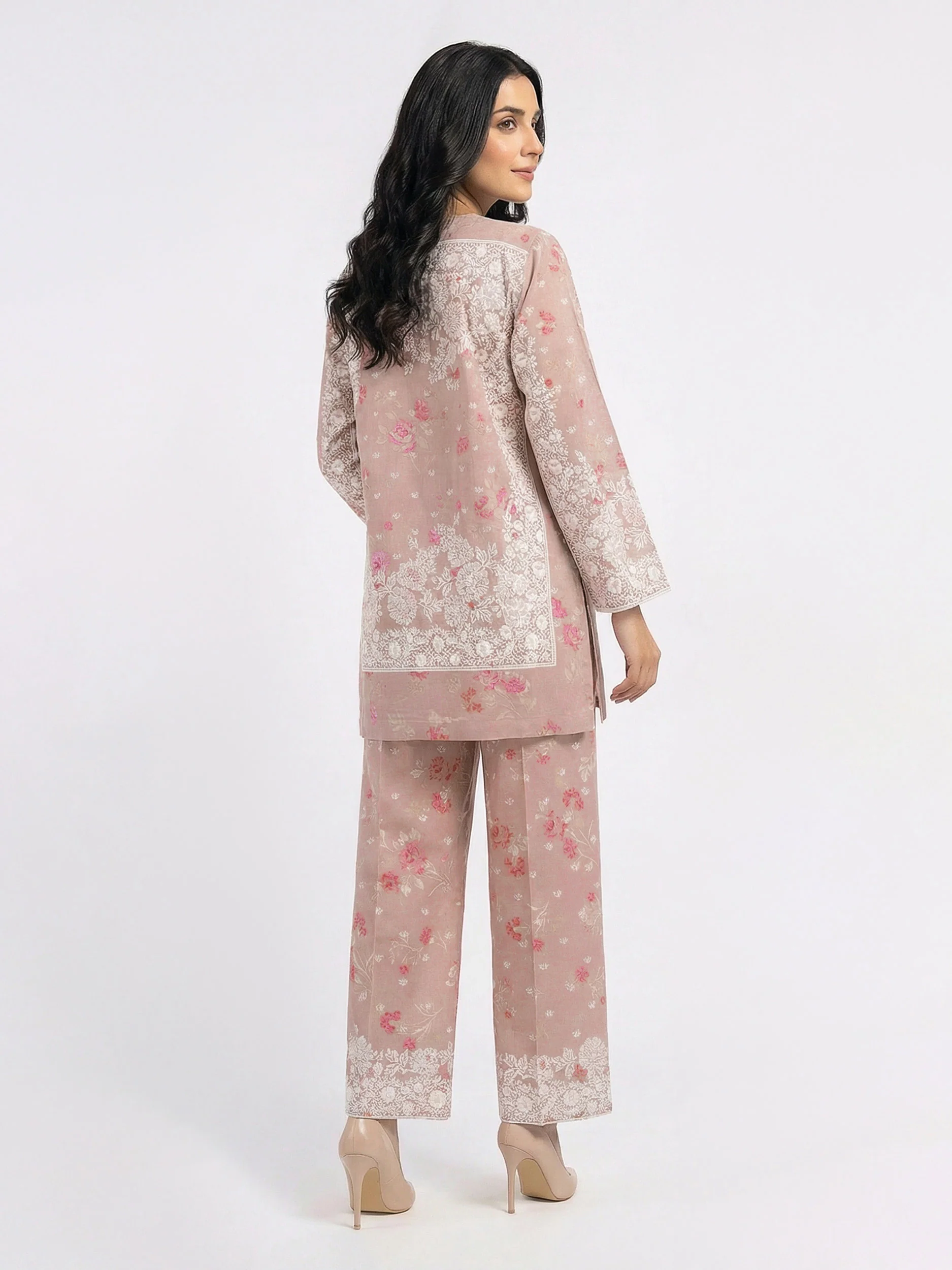 Cambric Co-ord set- Embroidered - Image 2
