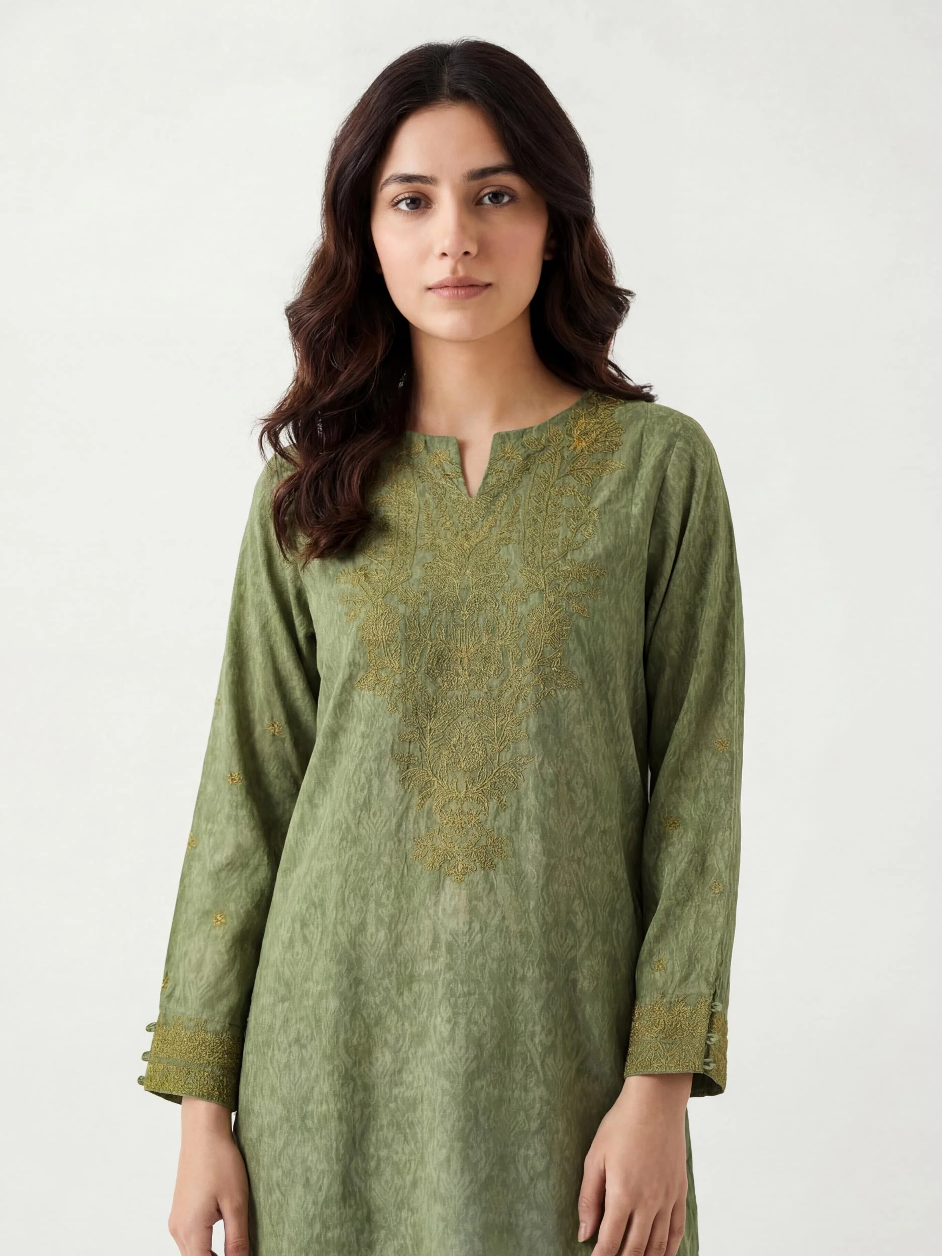 2 Piece Viscose Suit- Embroidered (Pret) - Image 3