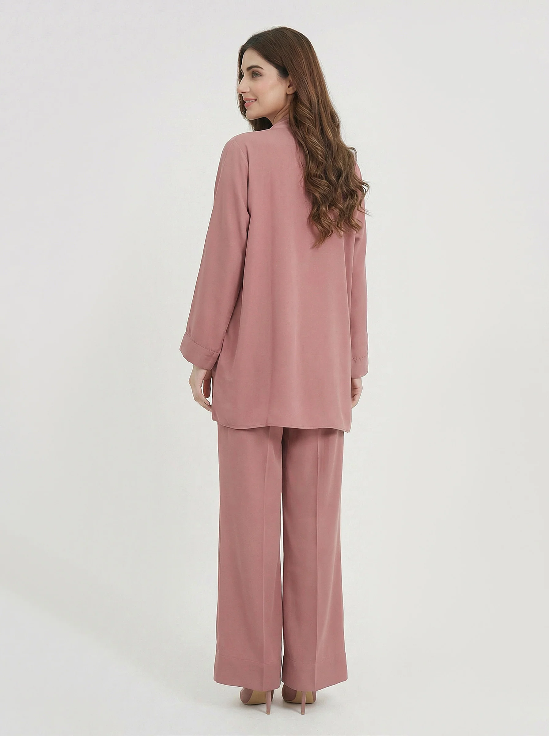 2 Piece Premium Silk Suit-Embroidered (Pret) - Image 2