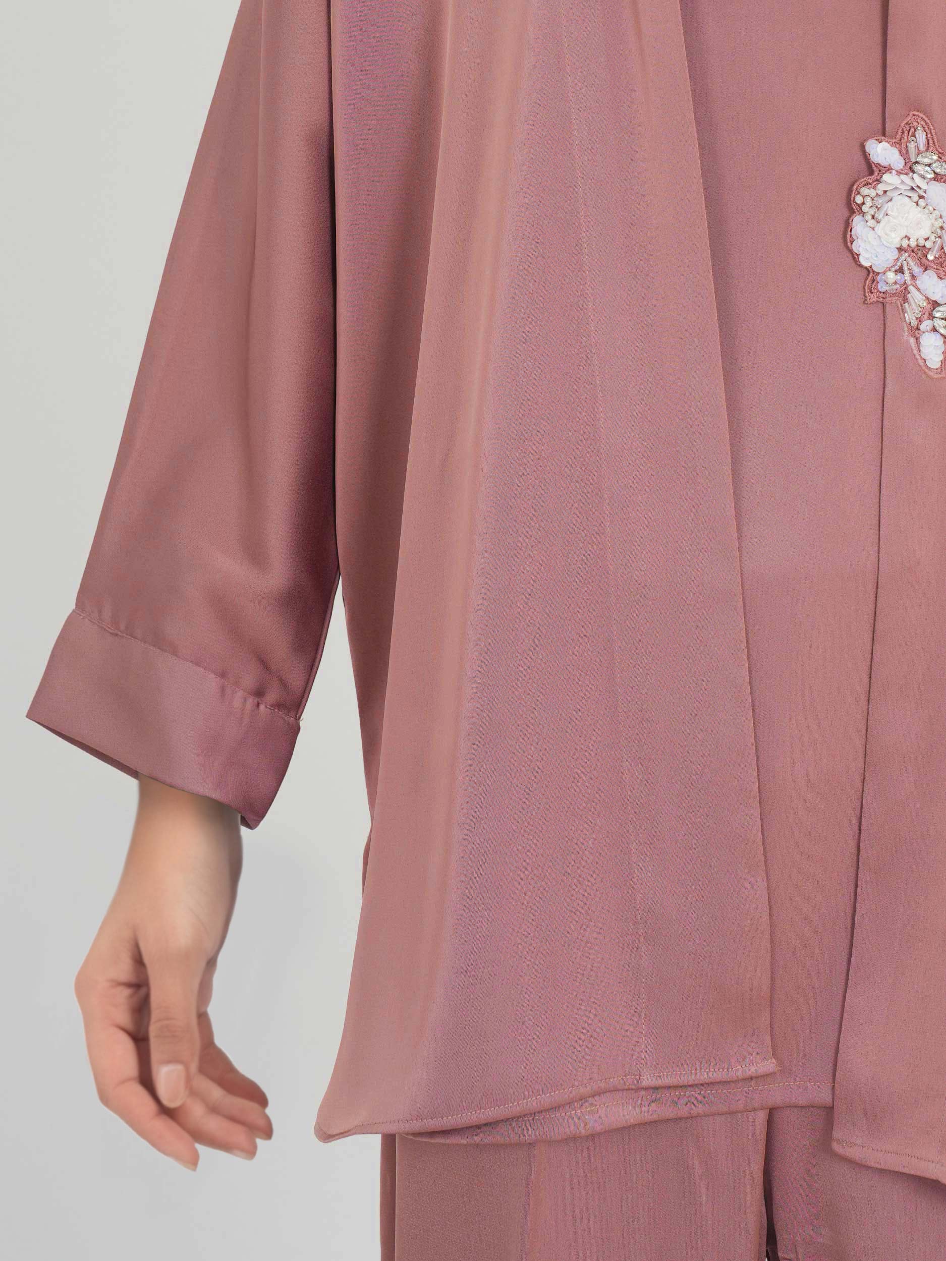 2 Piece Premium Silk Suit-Embroidered (Pret) - Image 4