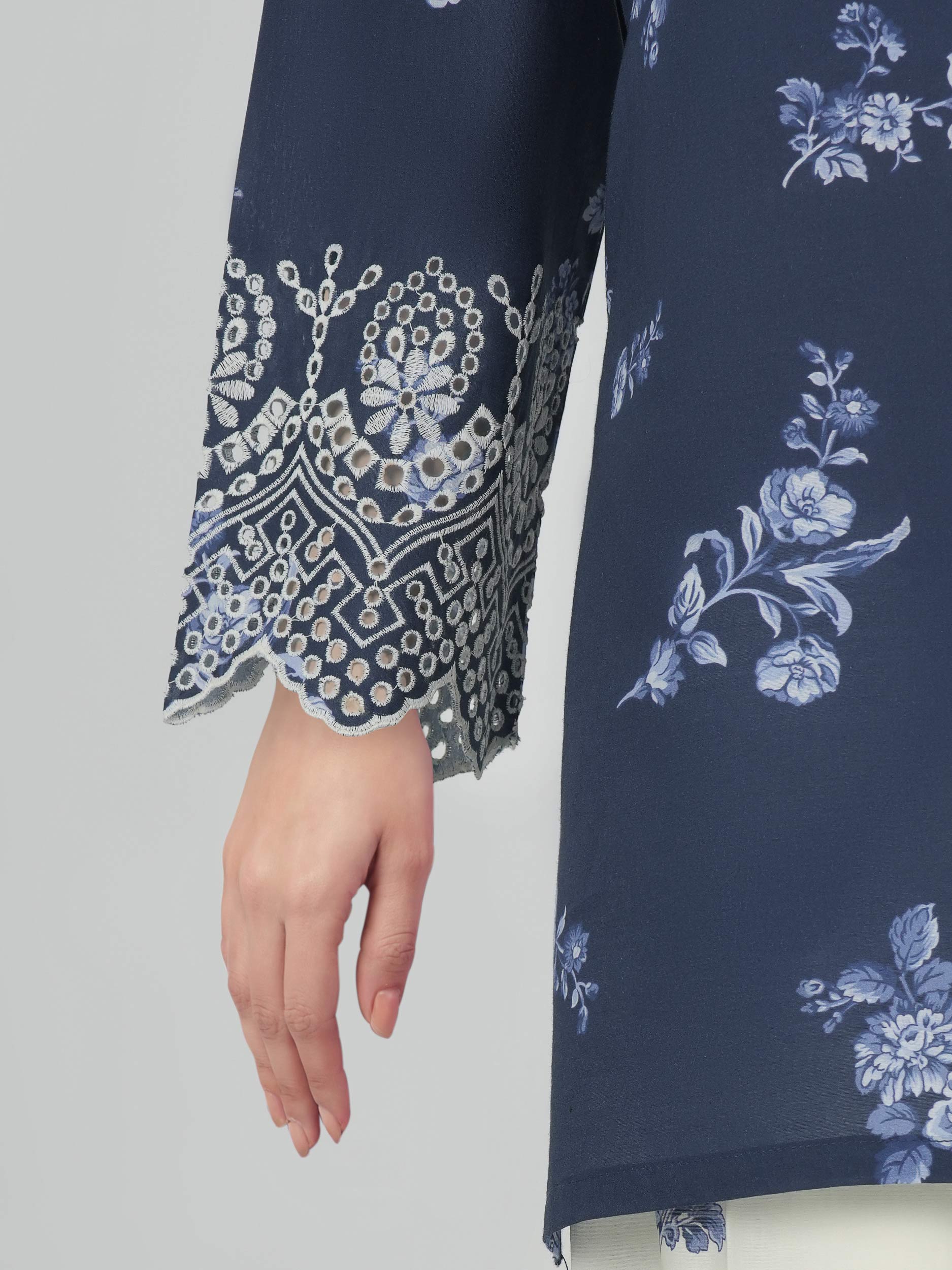 Cambric Co-ord Set- Embroirdered - Image 6