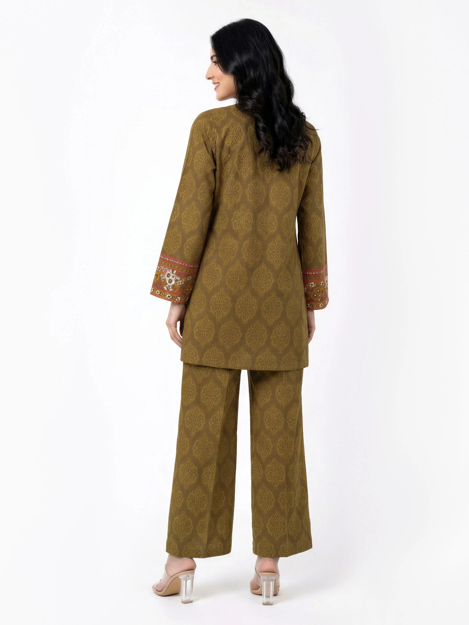 2 Piece Cambric Suit- Embroidered (Pret) - Image 2