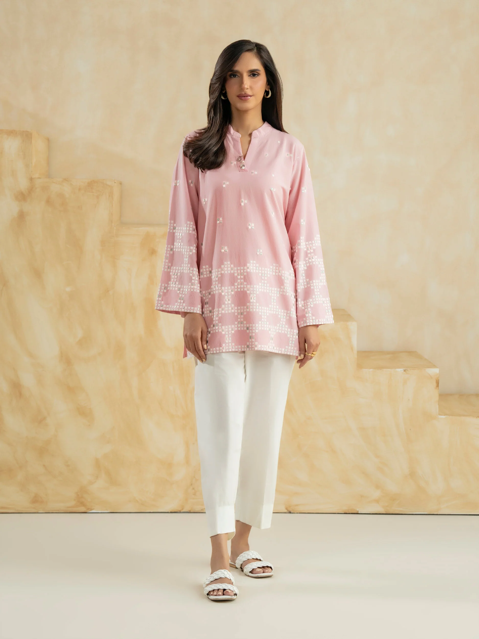 Viscose Kurti-Embroidered (Pret) - Image 2