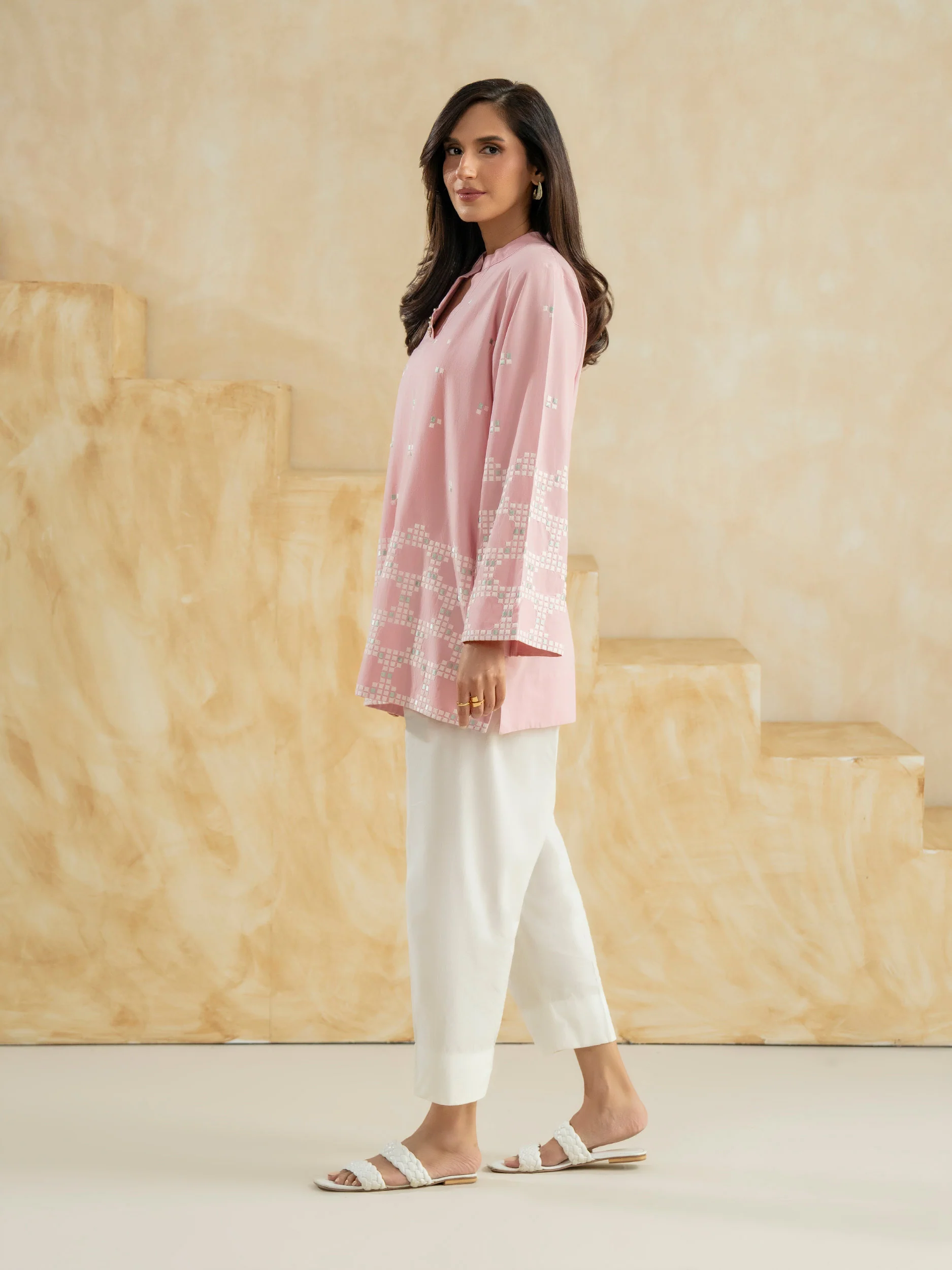 Viscose Kurti-Embroidered (Pret) - Image 4