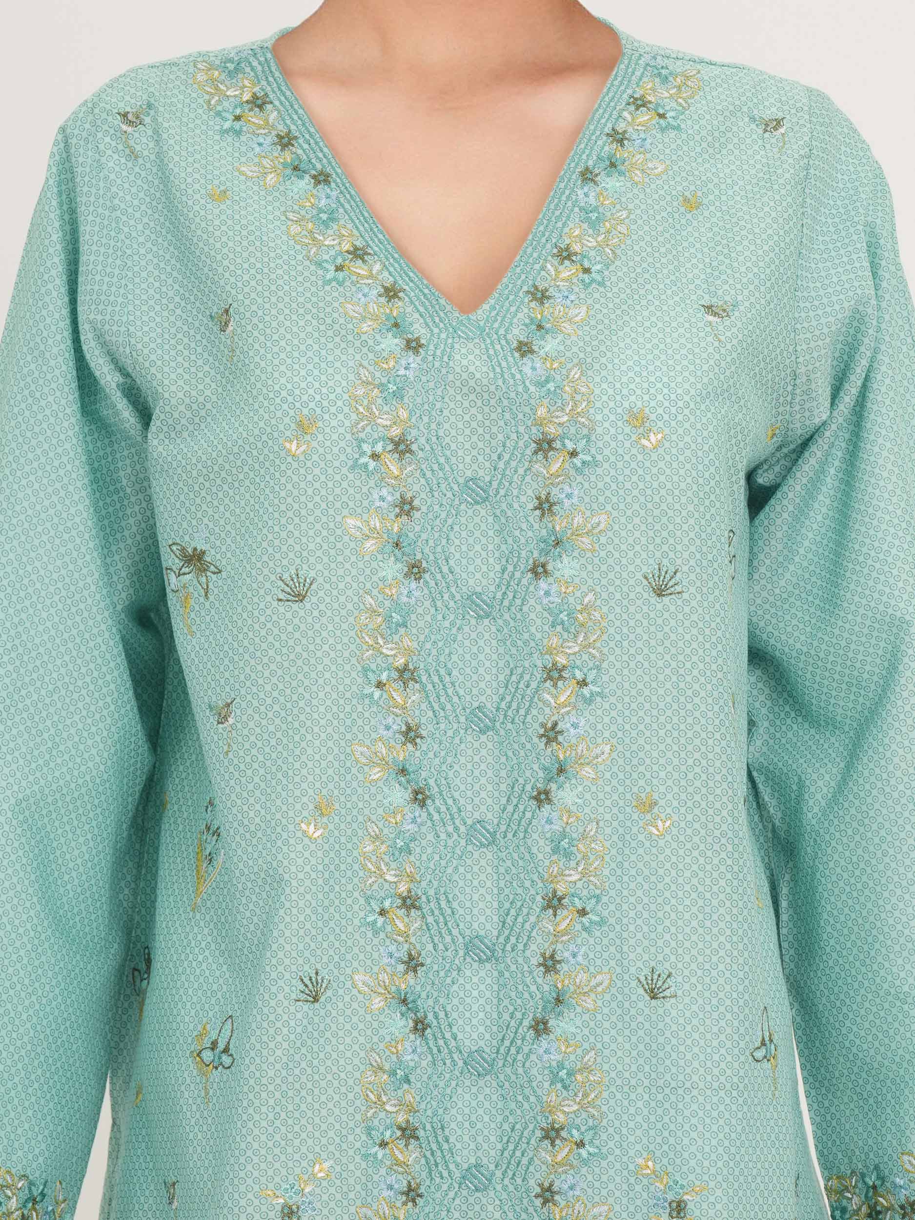 Lawn Kurti- Embroidered (Pret) - Image 3