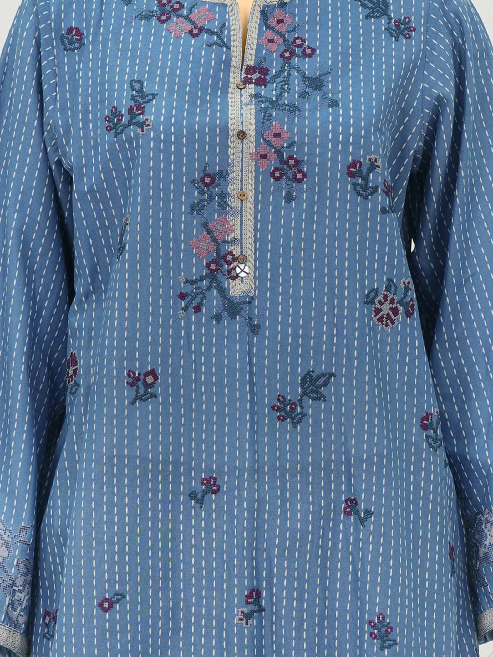 Lawn Kurti- Embroidered (Pret) - Image 4
