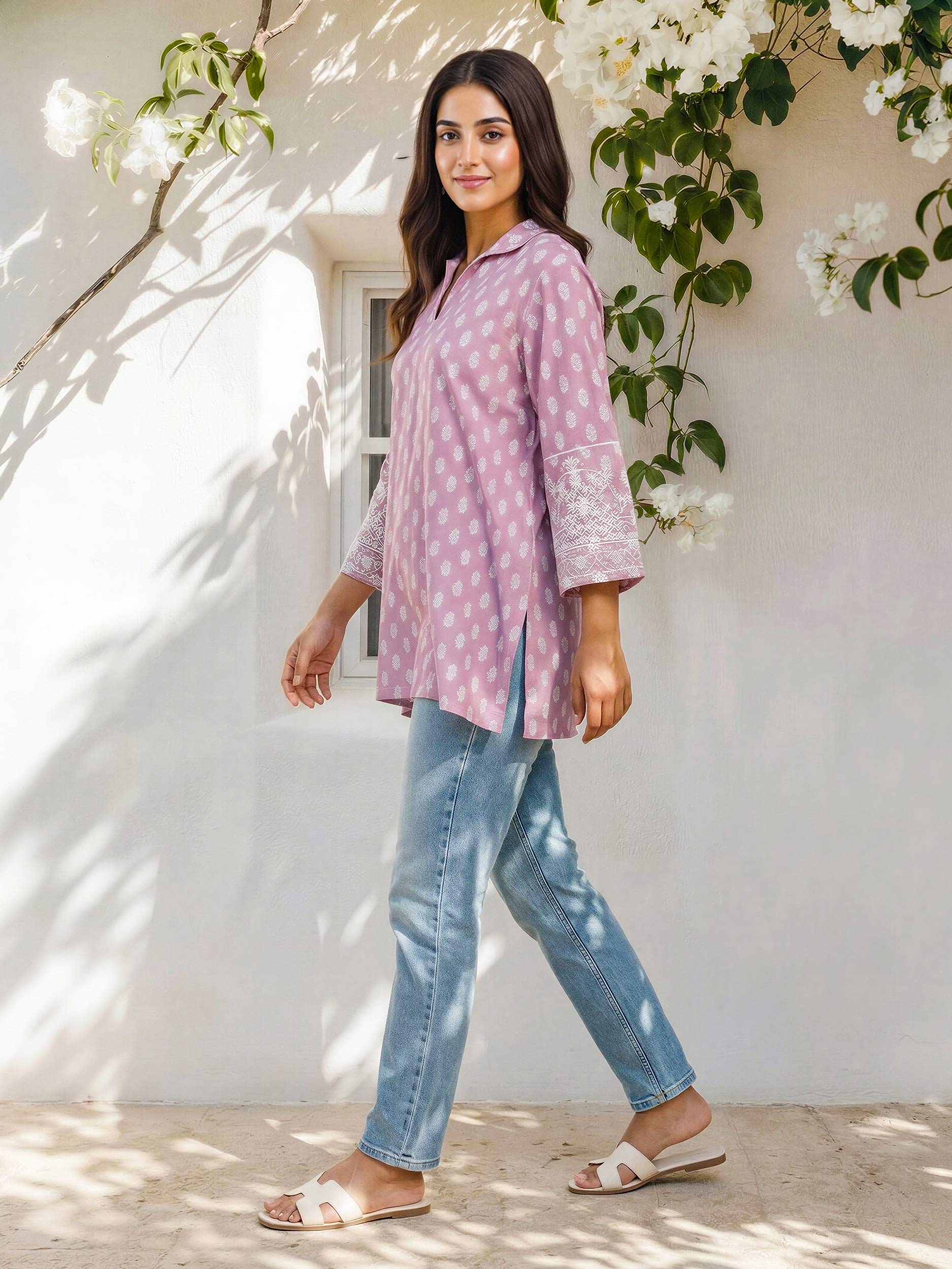 Lawn Kurti- Embroidered (Pret) - Image 2