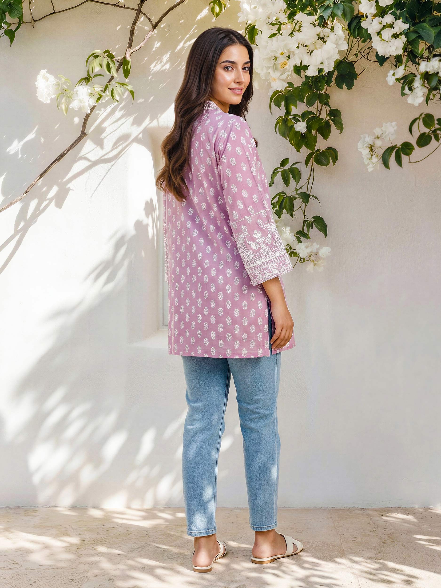 Lawn Kurti- Embroidered (Pret) - Image 3