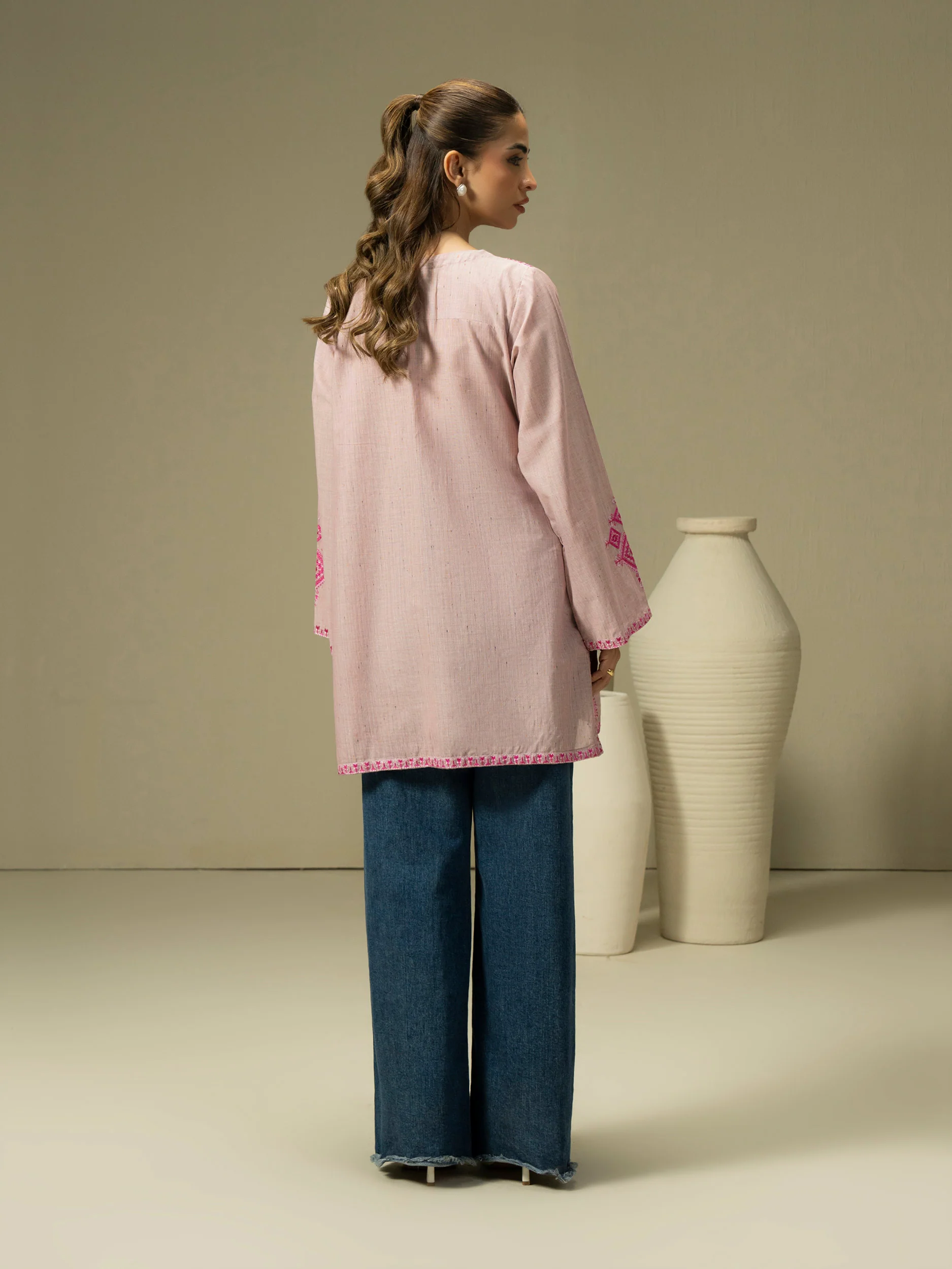 Yarn Dyed Kurti-Embroidered (Pret) - Image 4