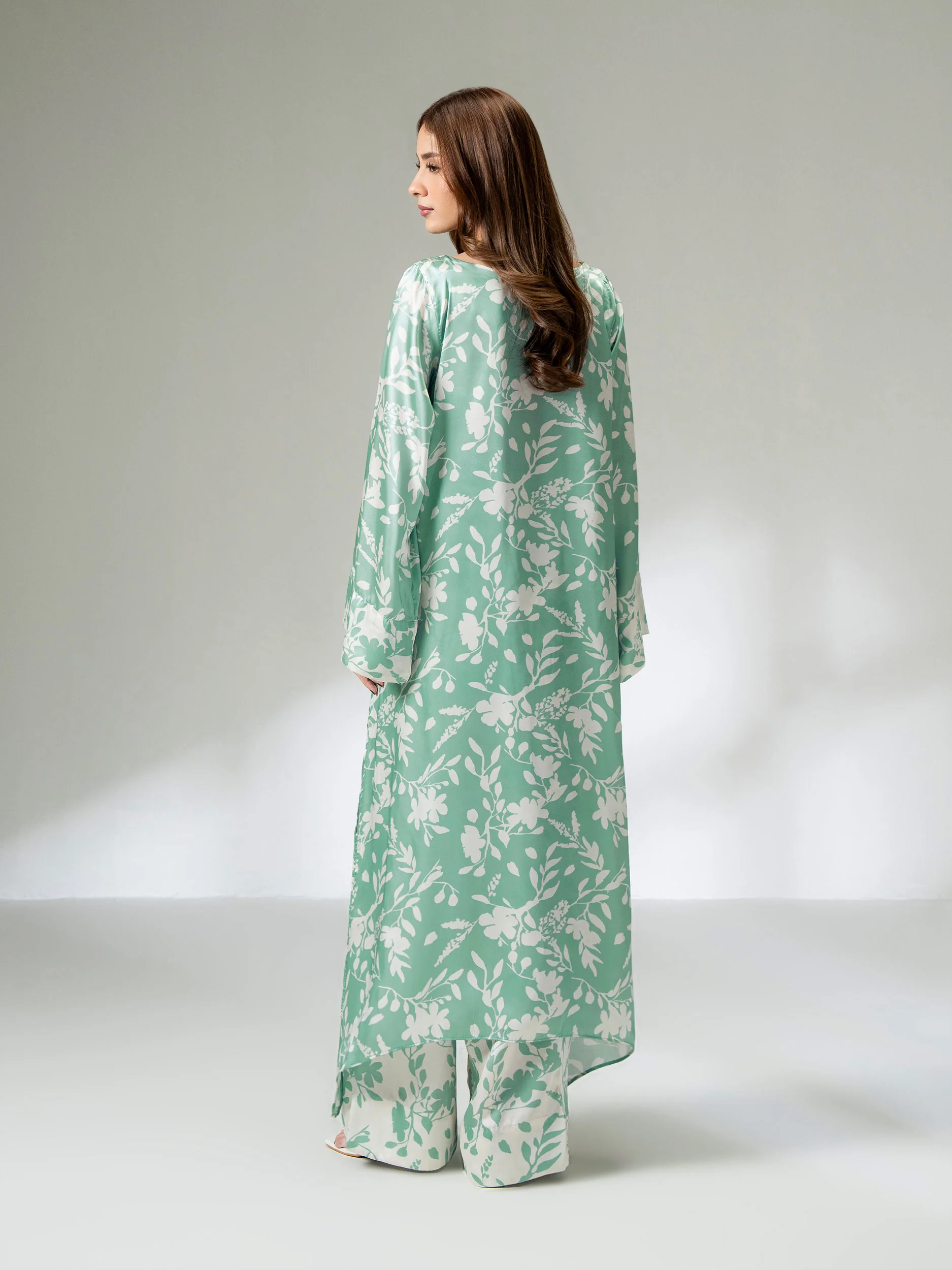 2 Piece Silk Suit (Pret) - Image 4