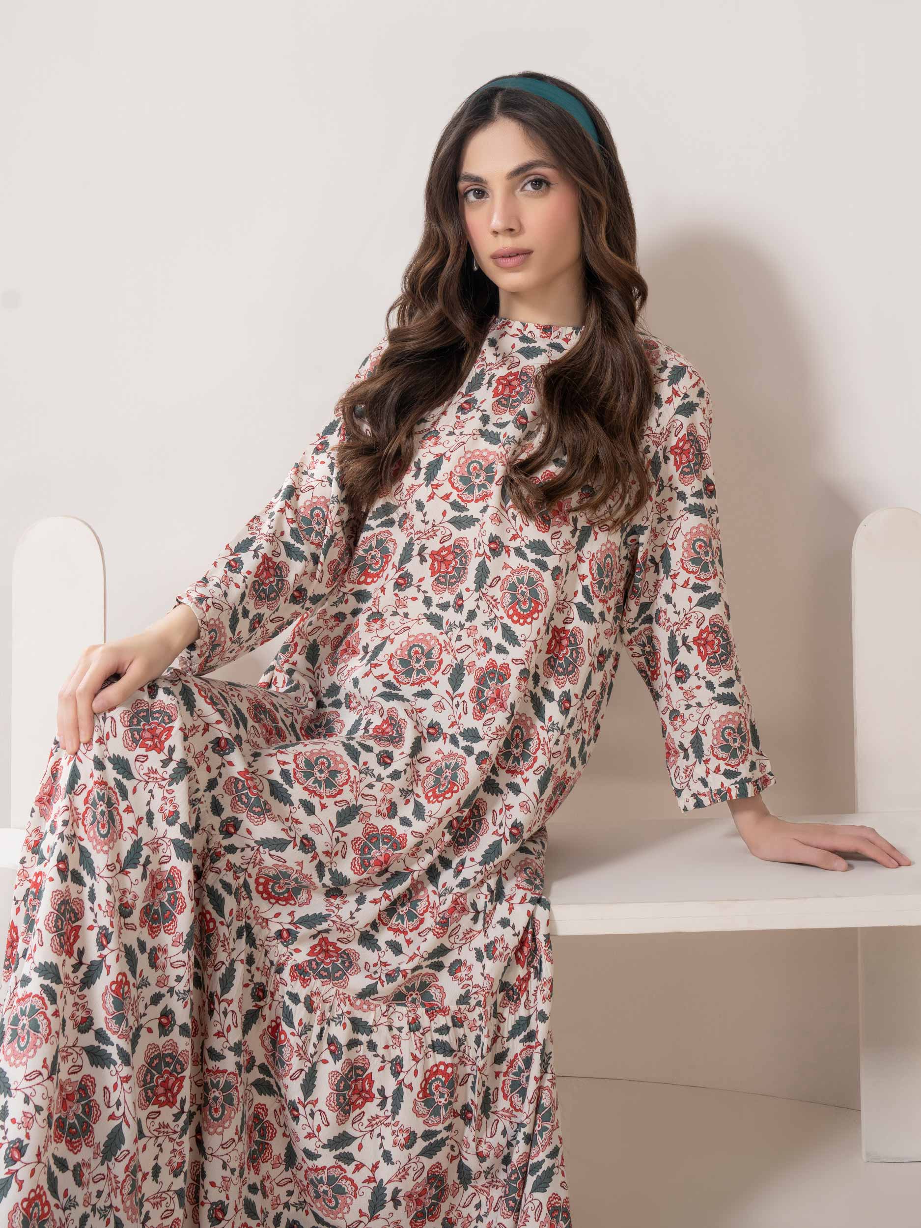 Printed Grip Dress (Pret) - Image 4