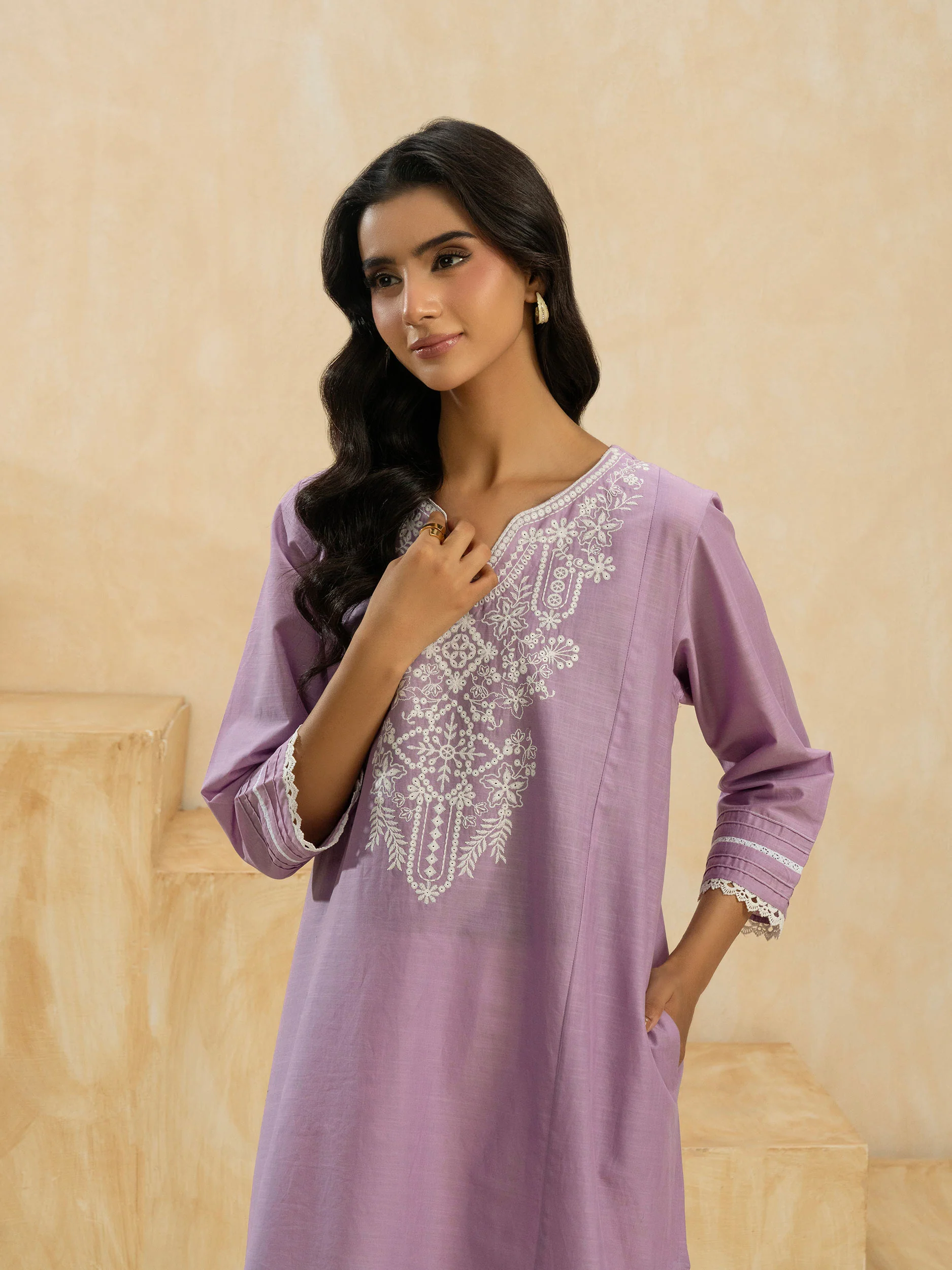 2 Piece Lawn Suit-Embroidered (Pret) - Image 6
