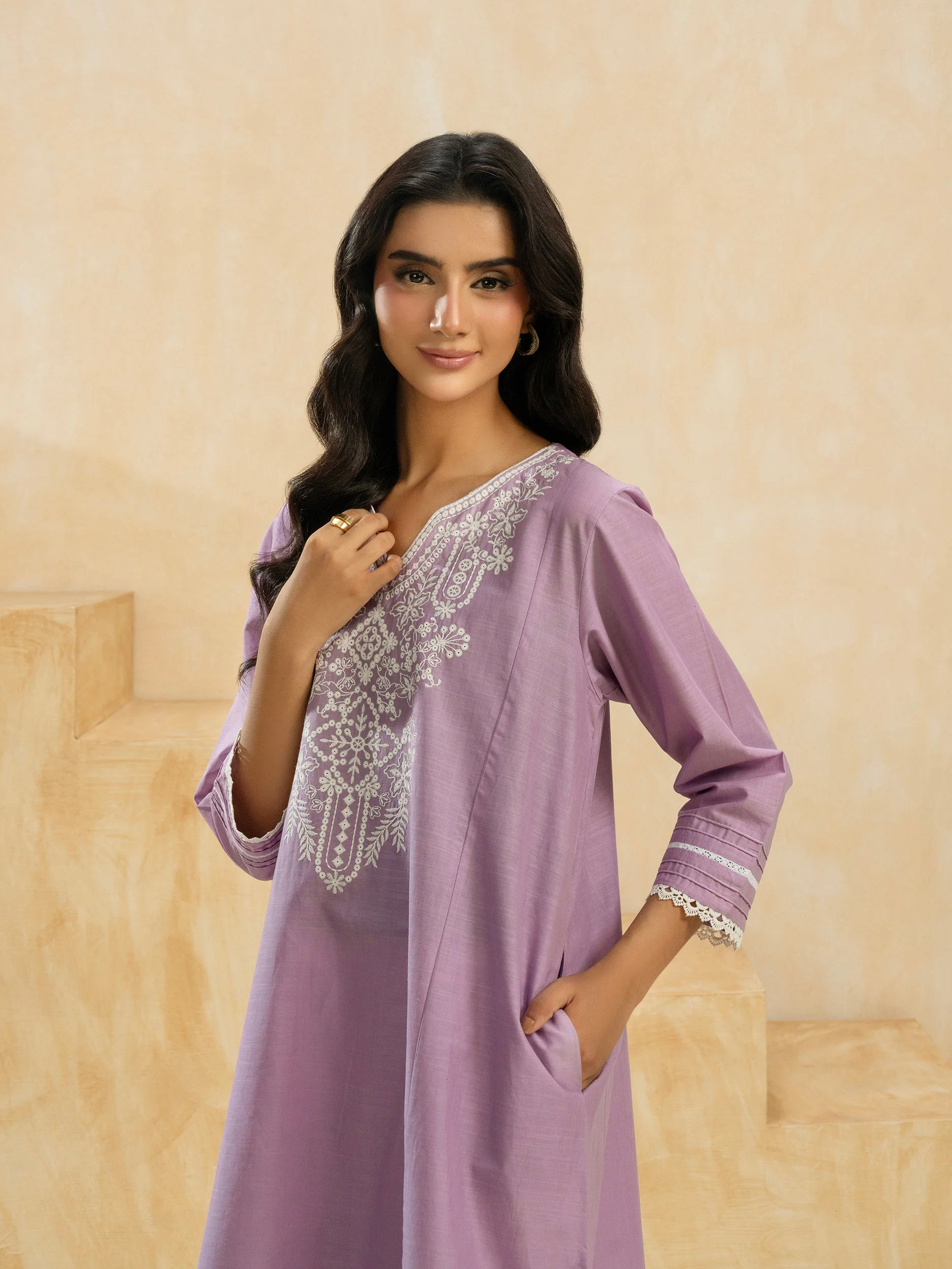 2 Piece Lawn Suit-Embroidered (Pret) - Image 7