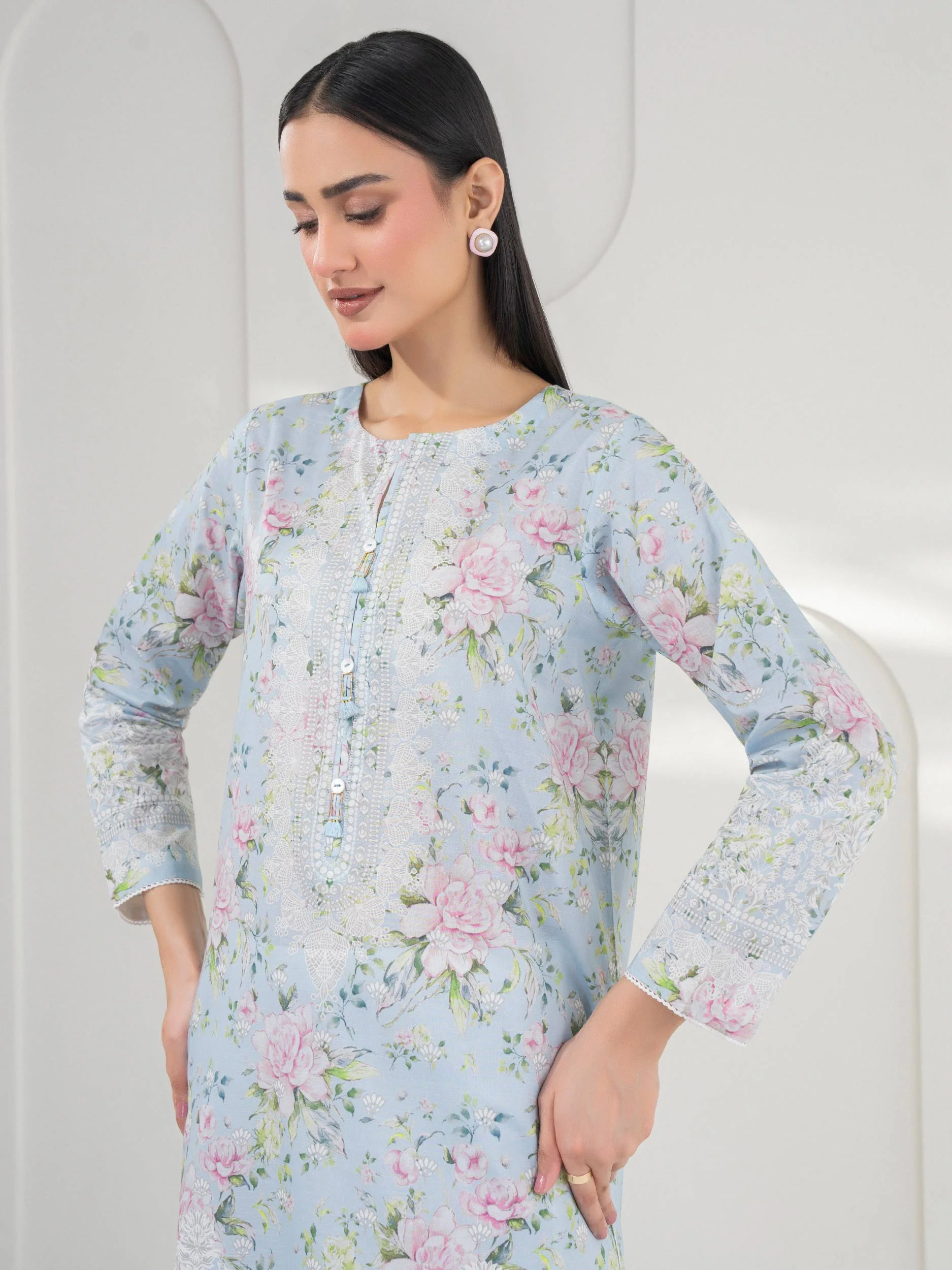 Lawn Shirt-Printed (Pret) - Image 2