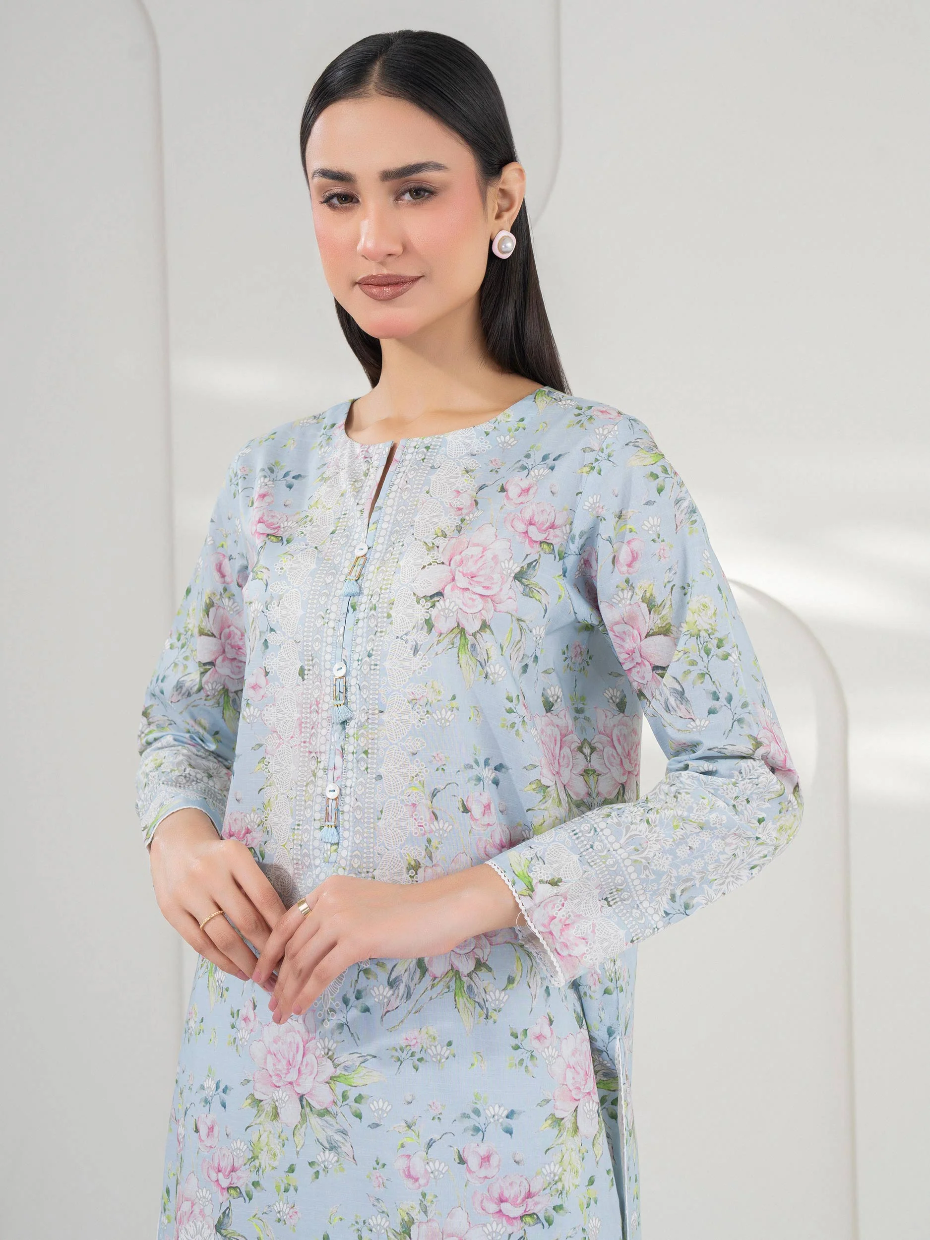Lawn Shirt-Printed (Pret) - Image 5