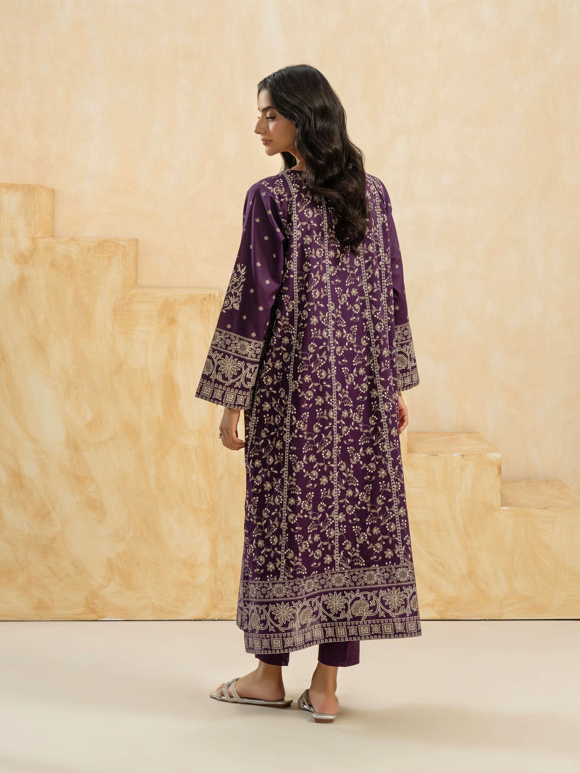 2 Piece Cambric Suit-Embroidered (Pret) - Image 6