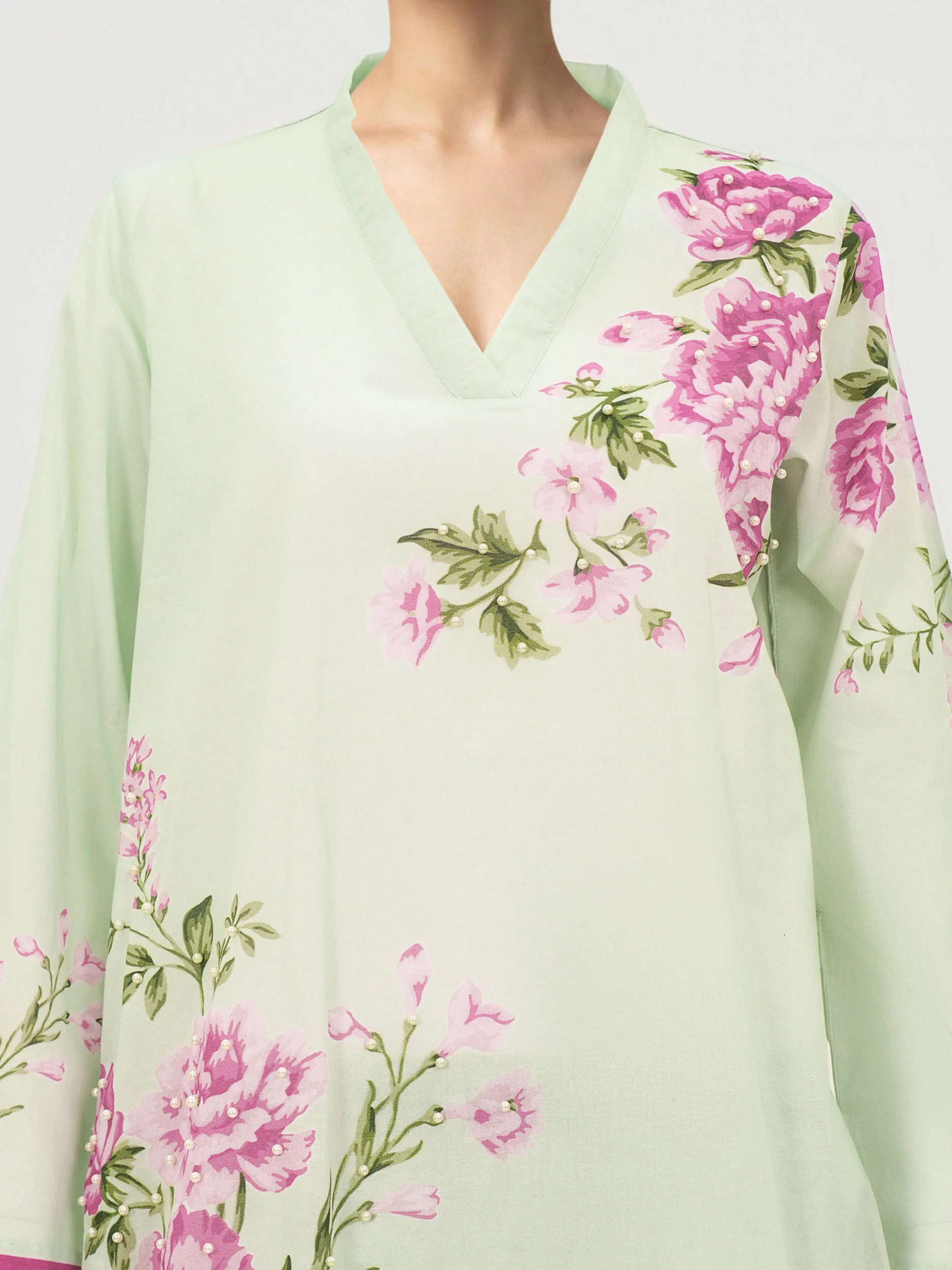 2 Piece Cambric Suit (Pret) - Image 3