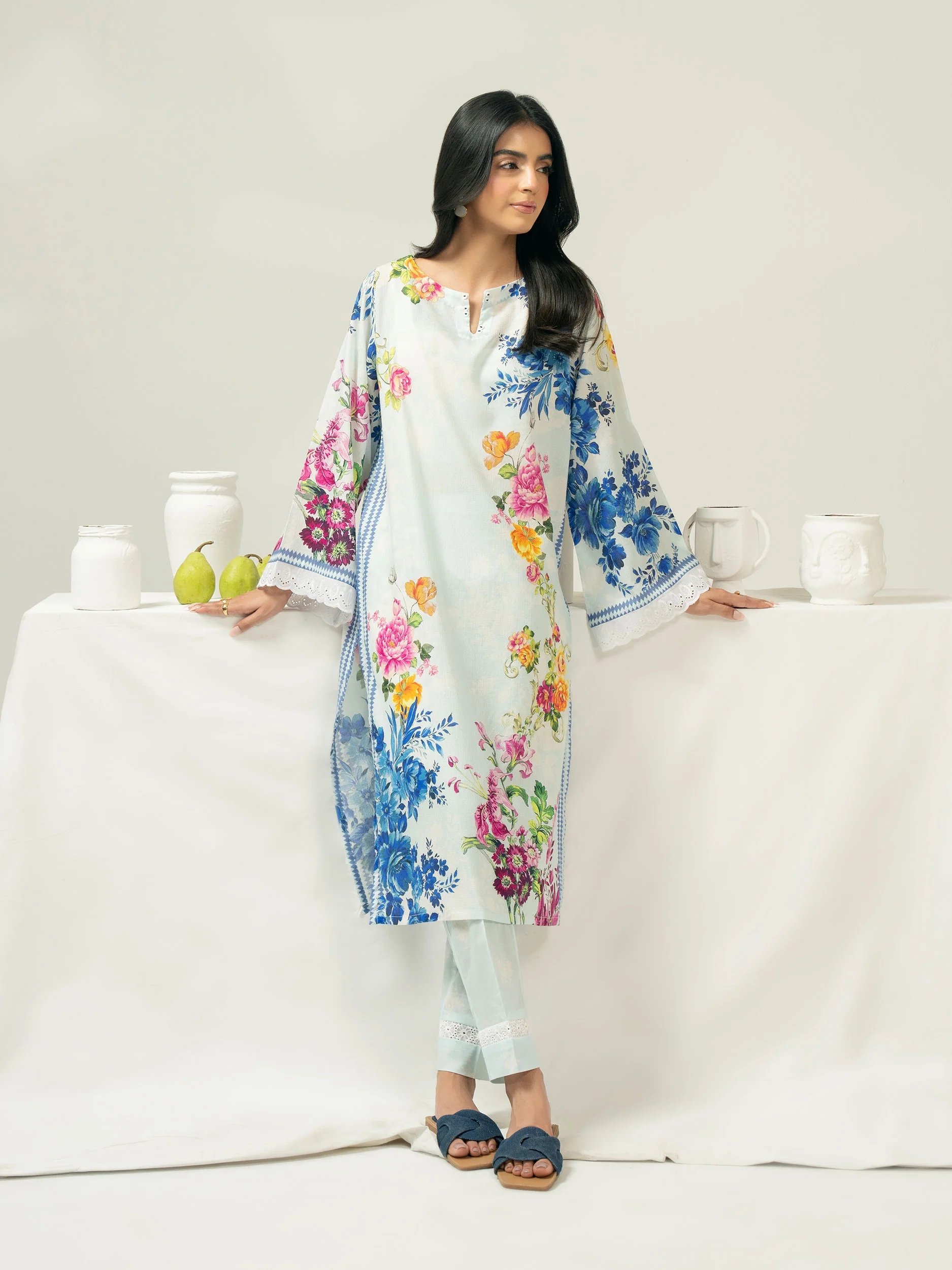 2 Piece Dobby Suit-Printed (Pret) - Image 4