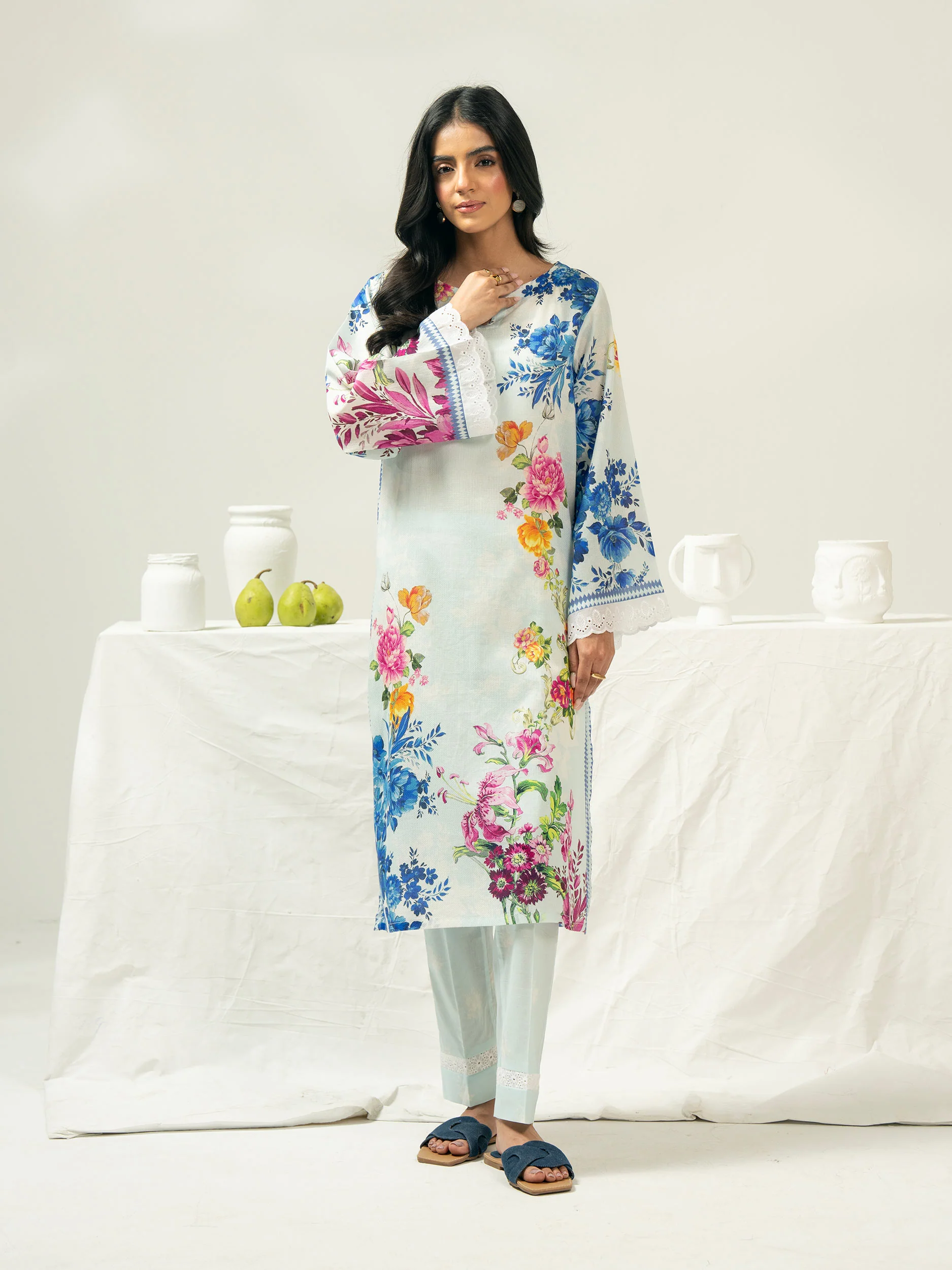 2 Piece Dobby Suit-Printed (Pret) - Image 6