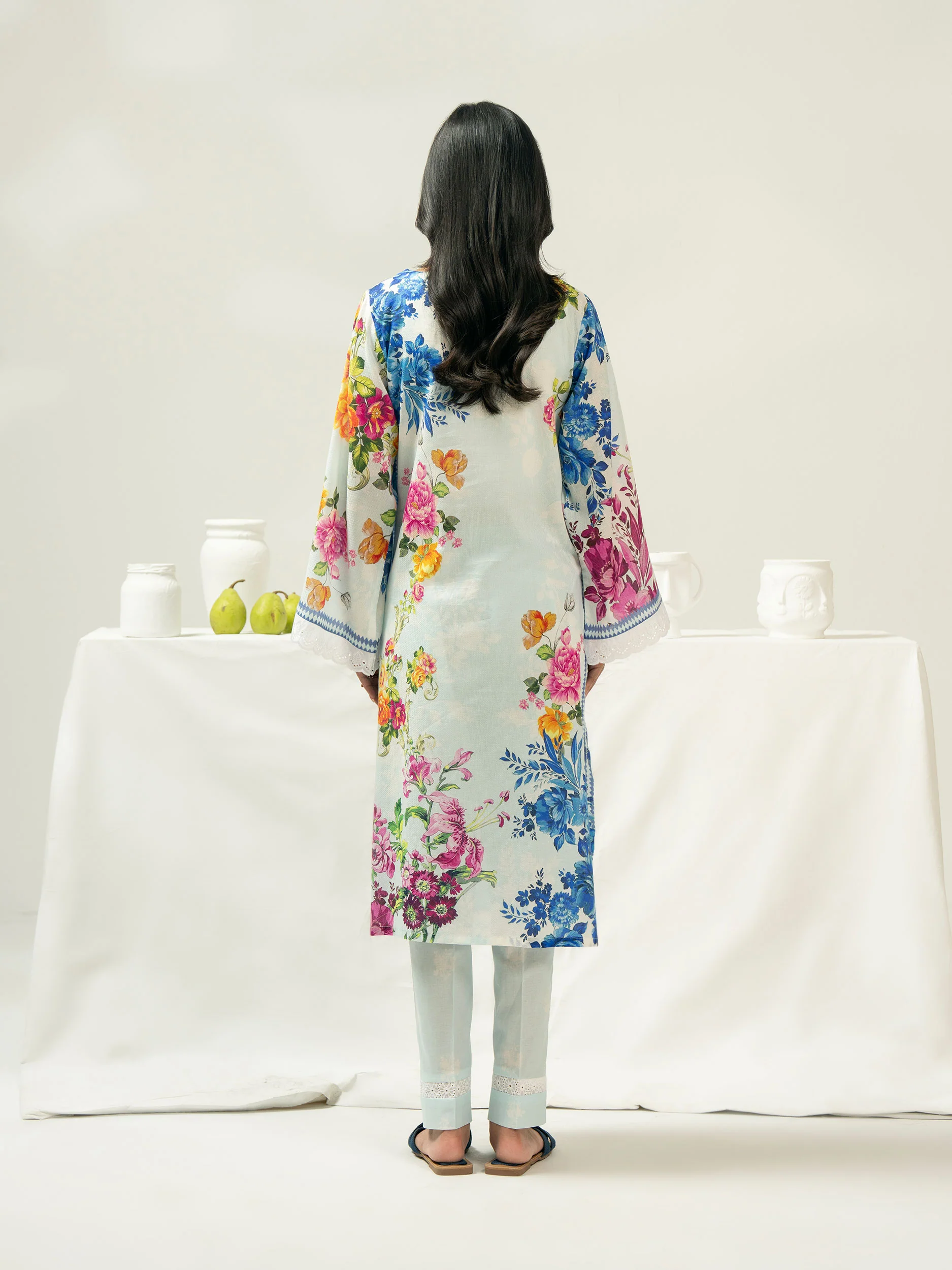 2 Piece Dobby Suit-Printed (Pret) - Image 7