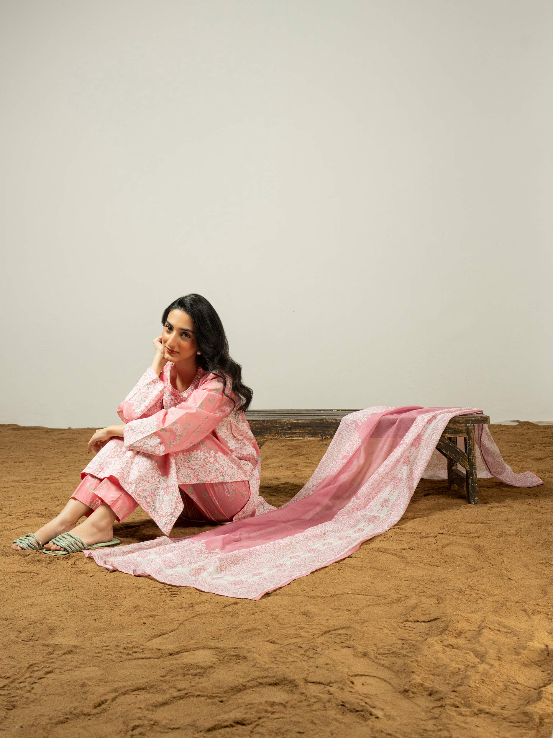 3 Piece Lawn Suit-Paste Print (Pret) - Image 7