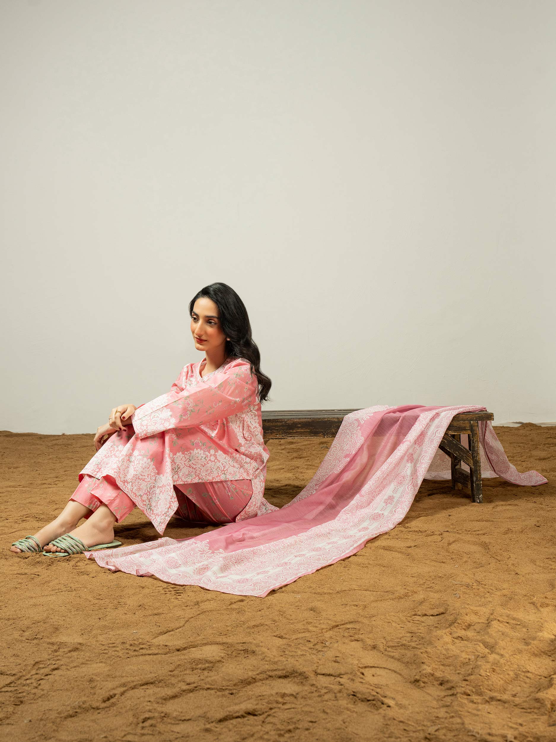 3 Piece Lawn Suit-Paste Print (Pret) - Image 8