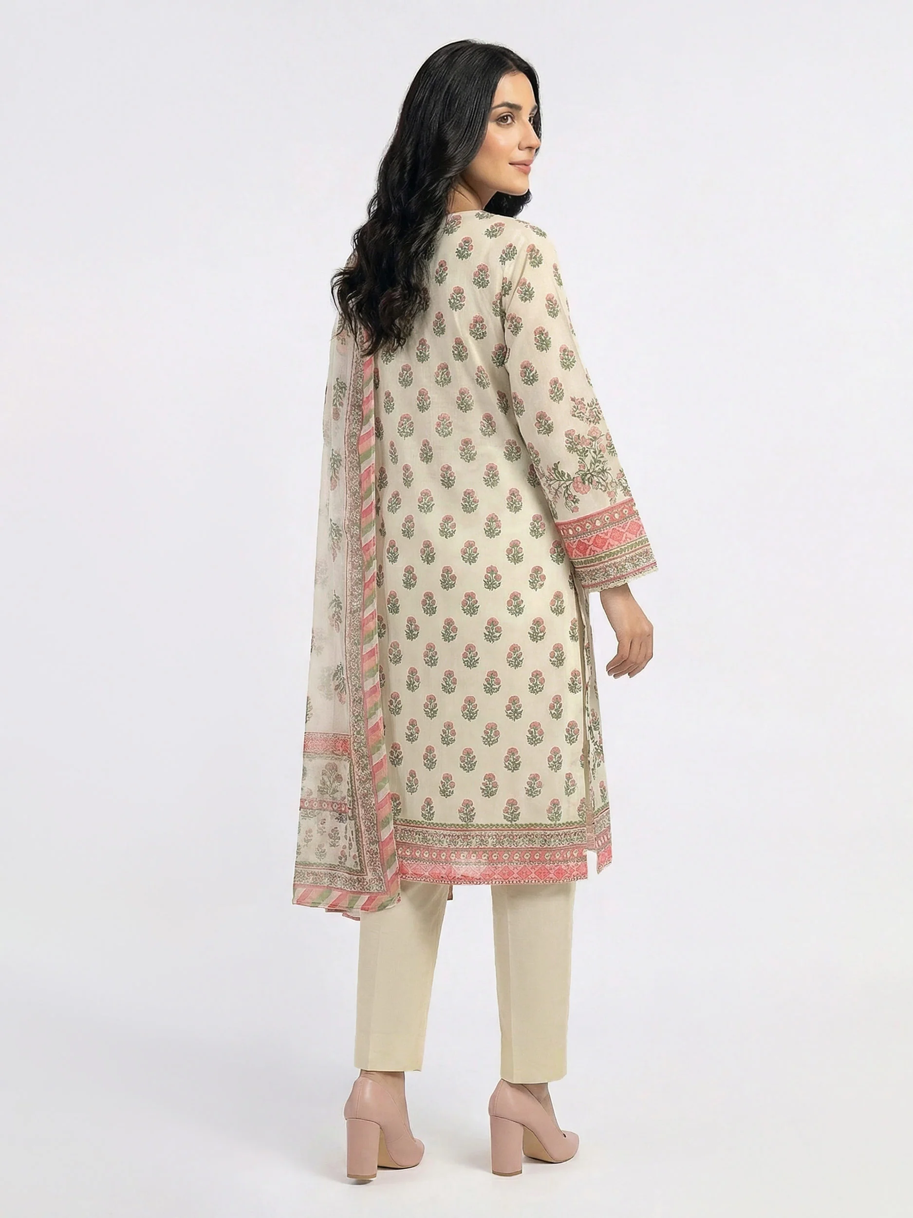 3 Piece Lawn Suit (Pret) - Image 2