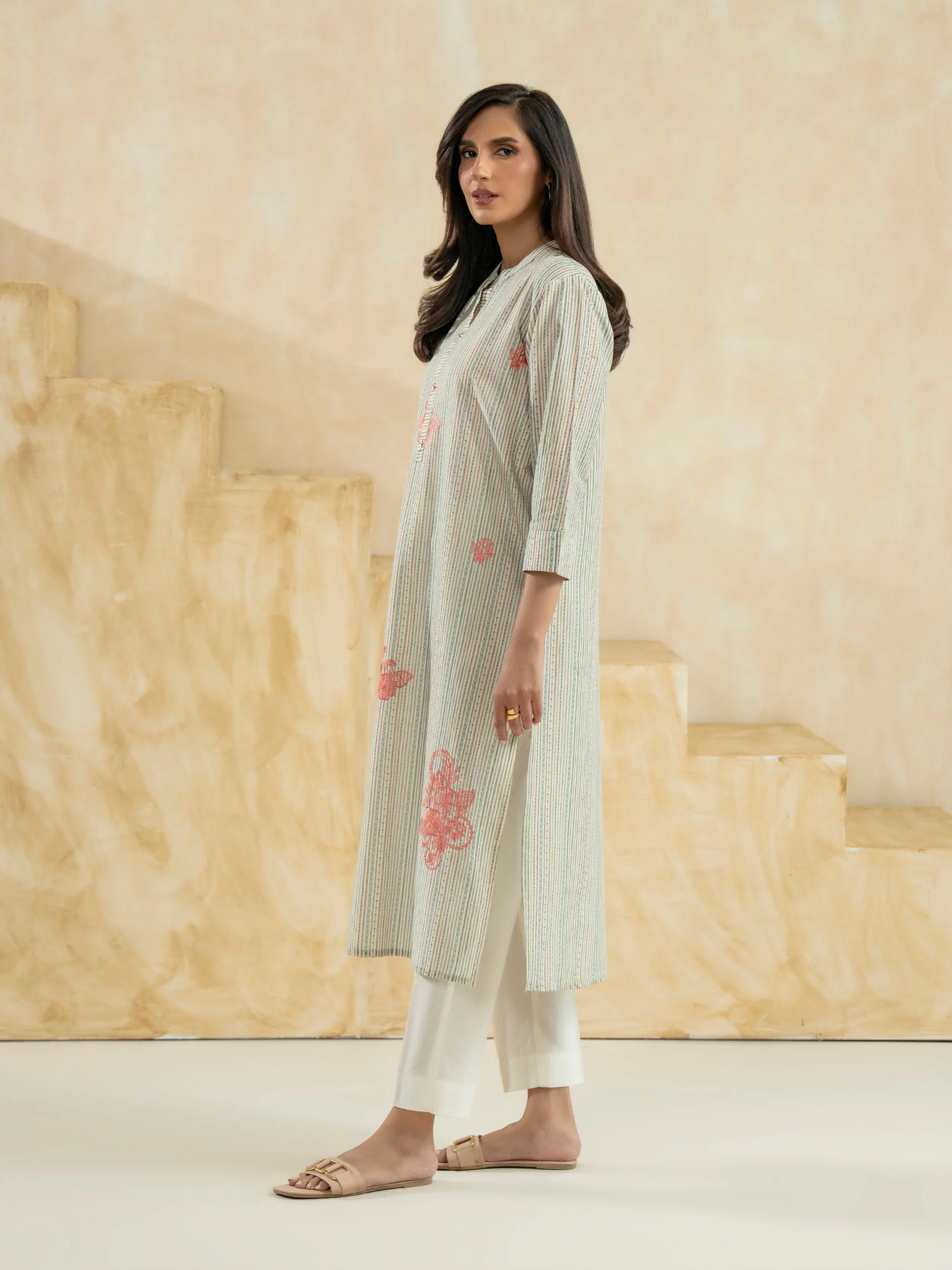 Lawn Shirt-Embroidered (Pret) - Image 3