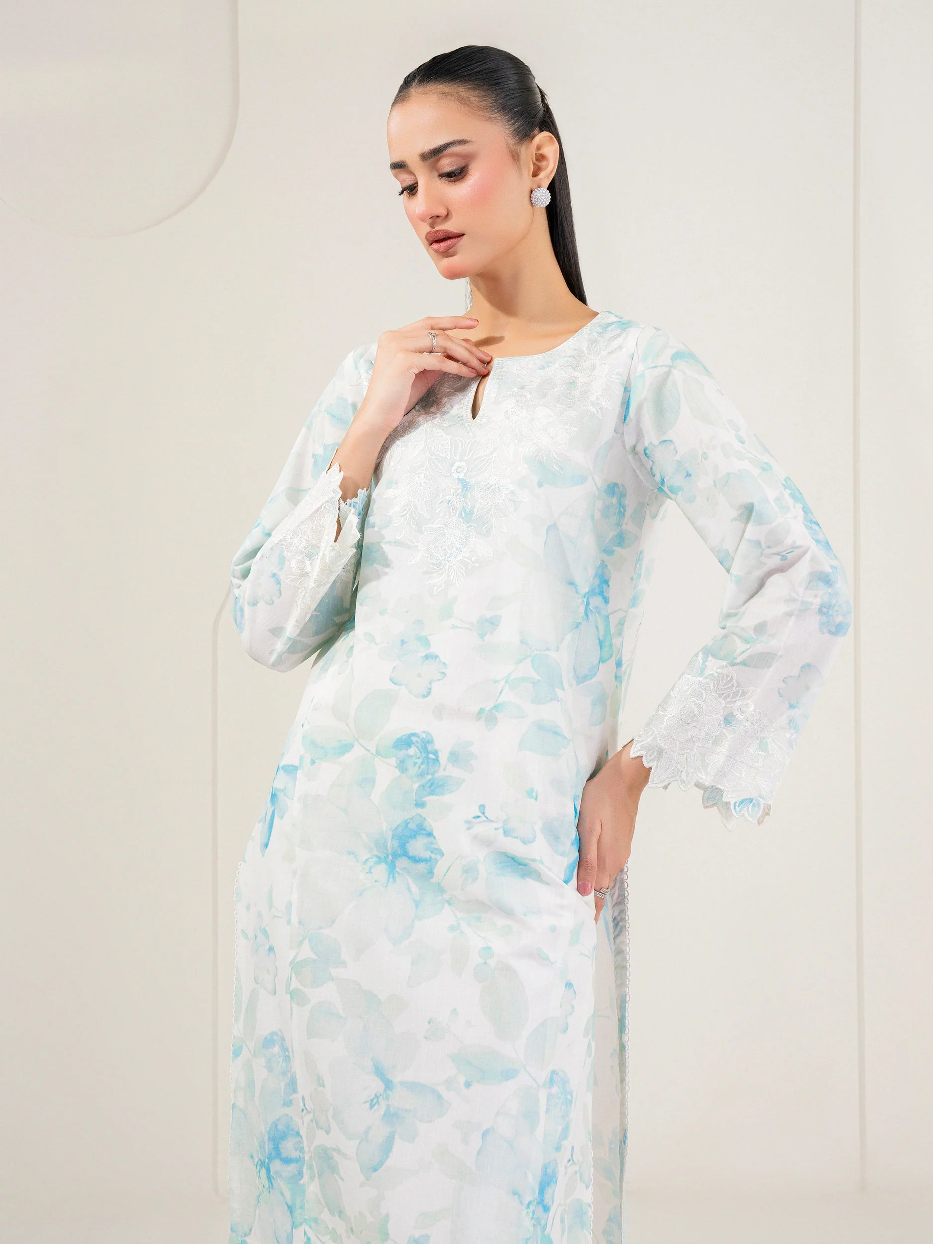 Lawn Shirt-Embroidered (Pret) - Image 2