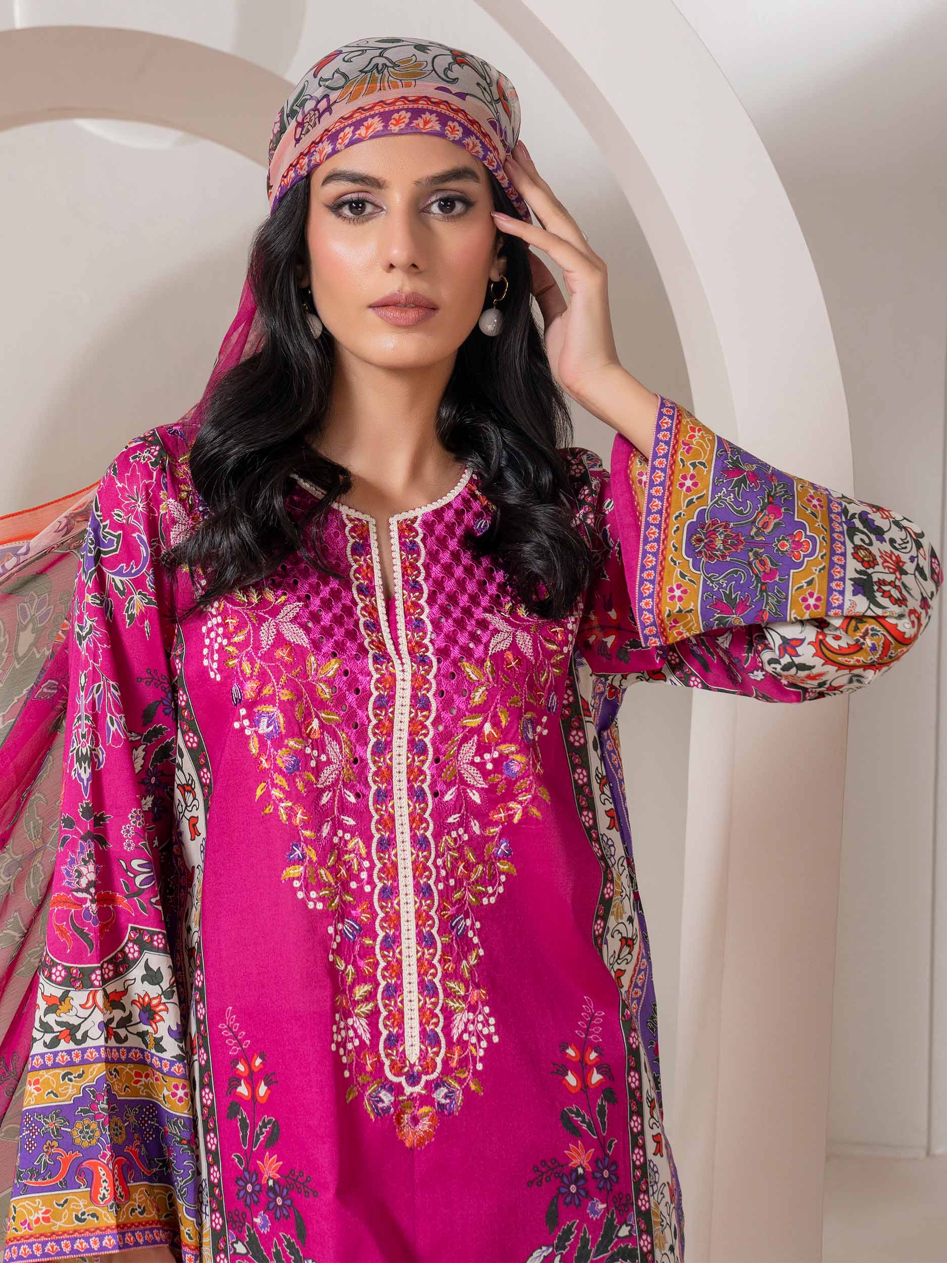 3 Piece Lawn Suit-Embroidered (Pret) - Image 4