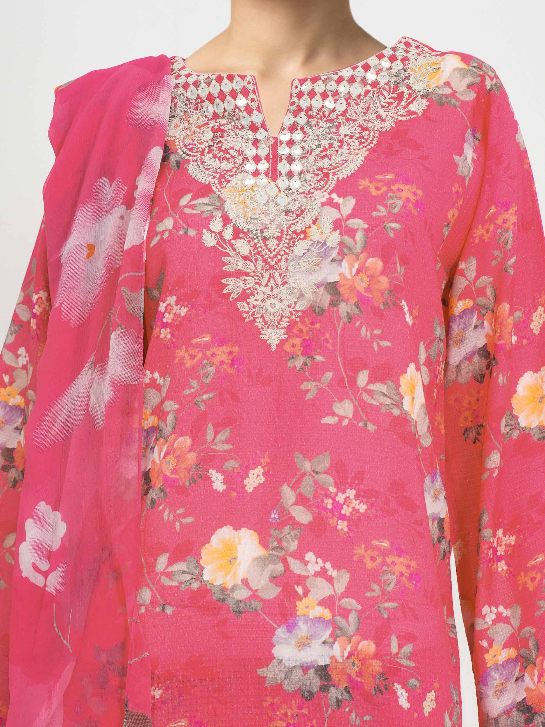 3-Piece Dobby Suit-Embroidered (Pret) - Image 3