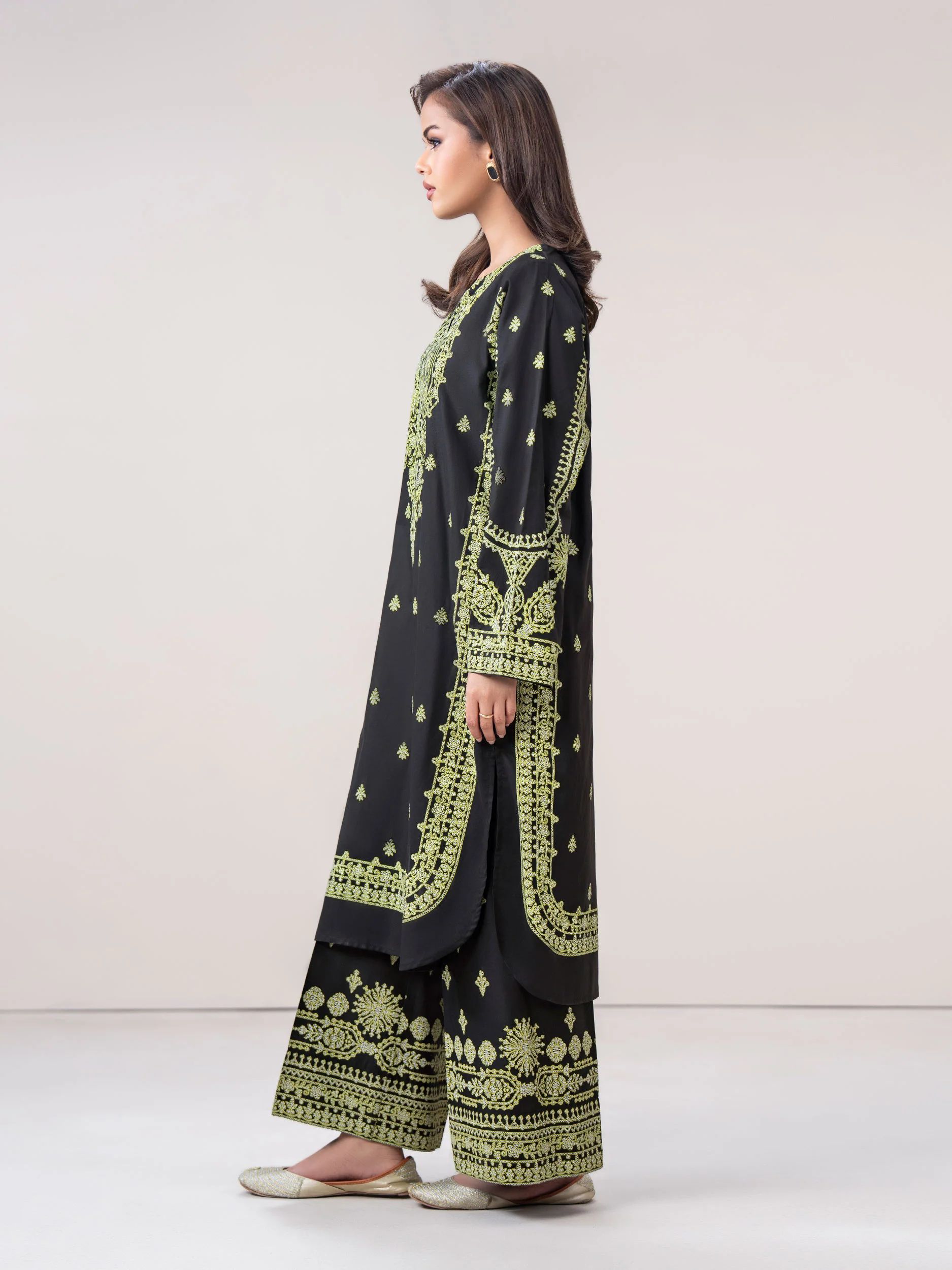 2 Piece Cambric Suit (Pret) - Image 2