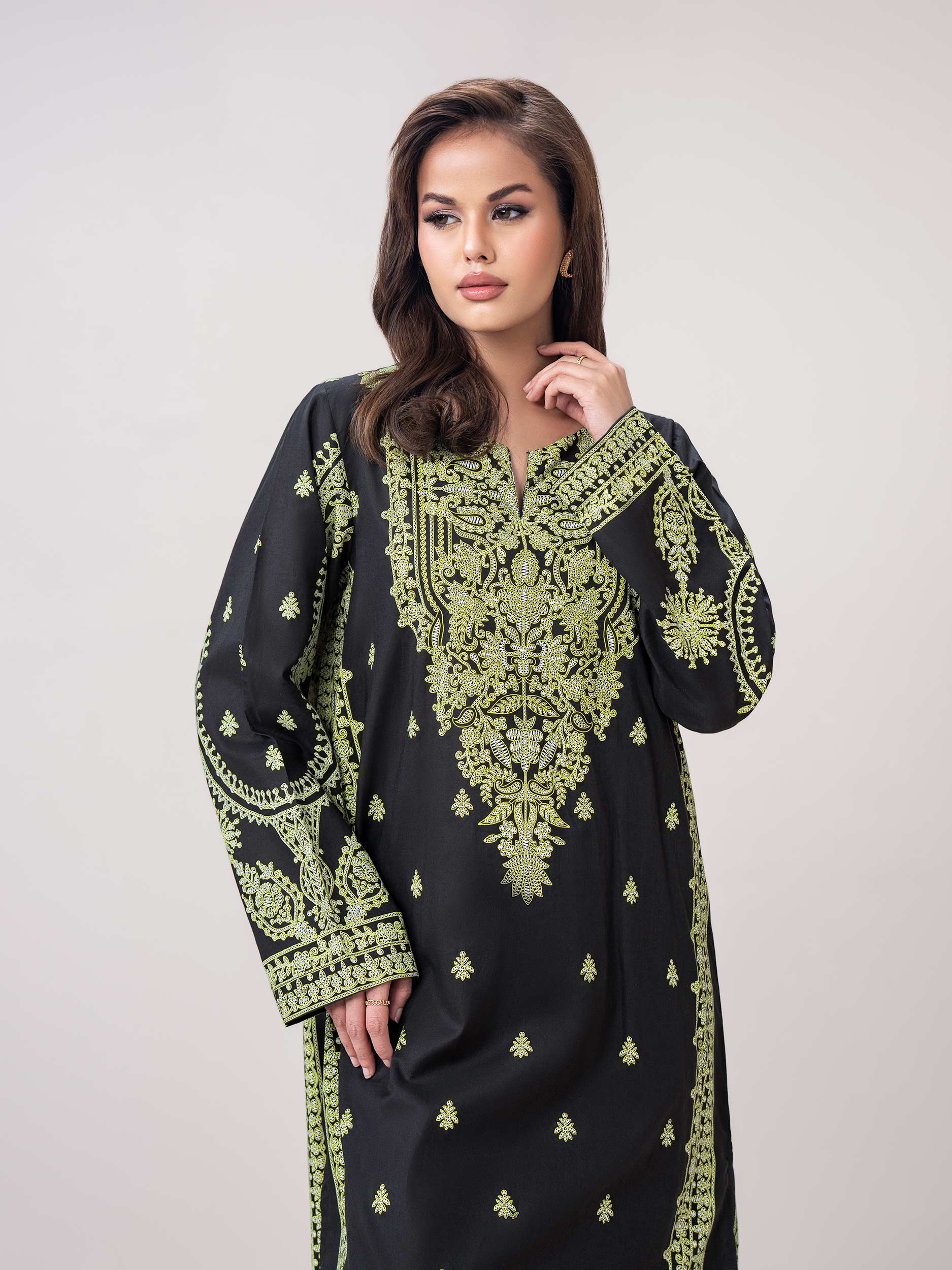 2 Piece Cambric Suit (Pret) - Image 4