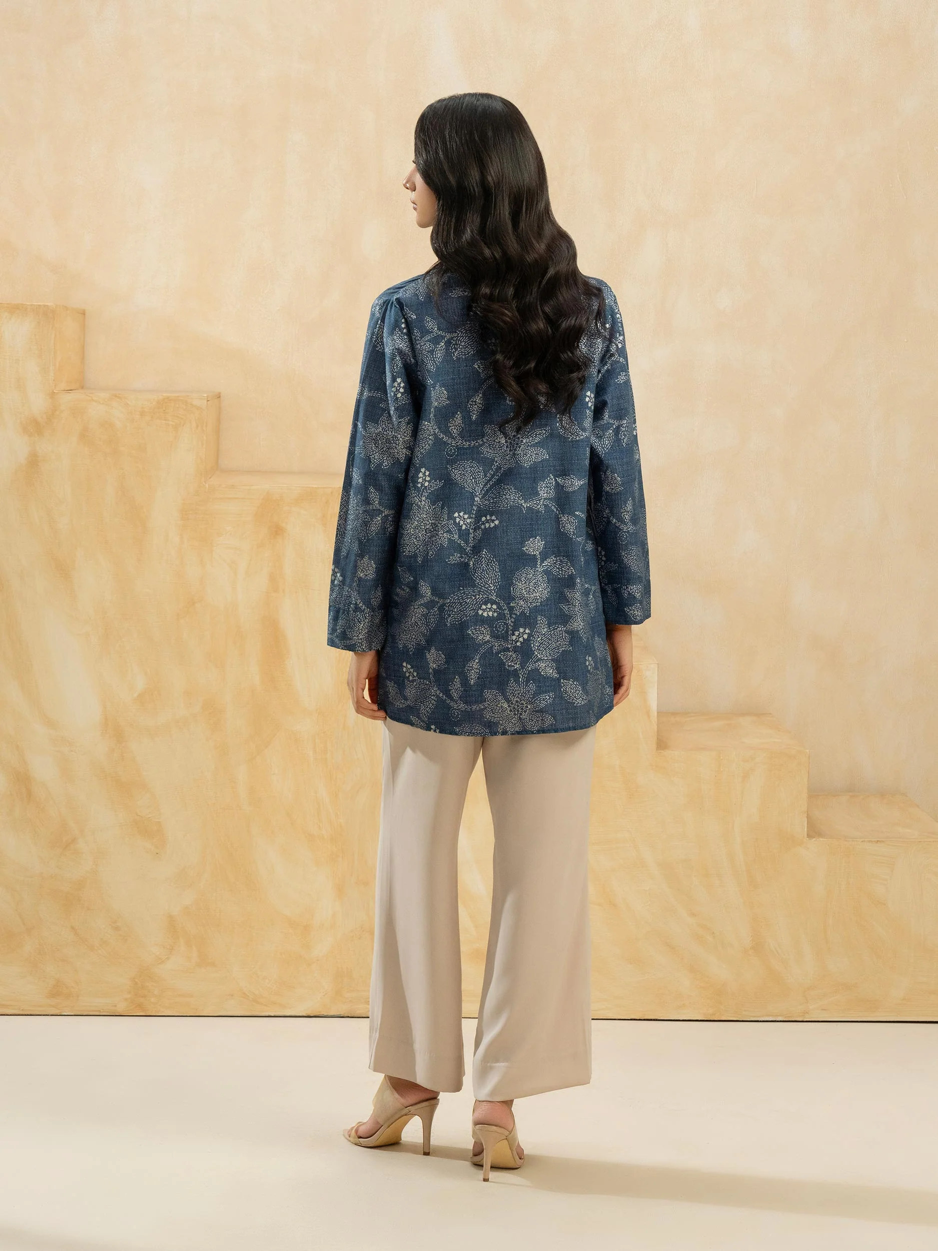 Cambric Kurti-Paste Print (Pret) - Image 5