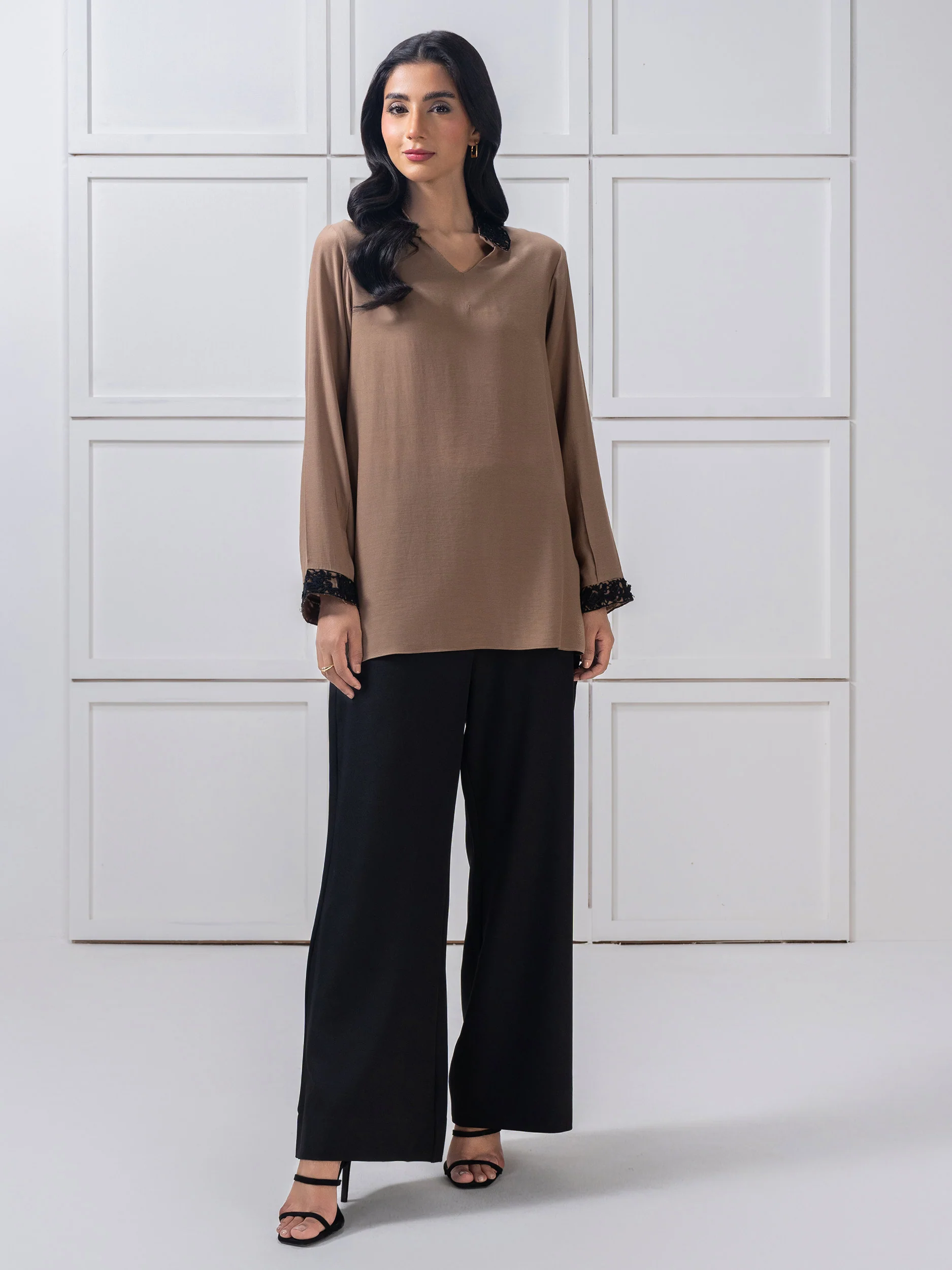 Silk Top- Embroidered - Image 2