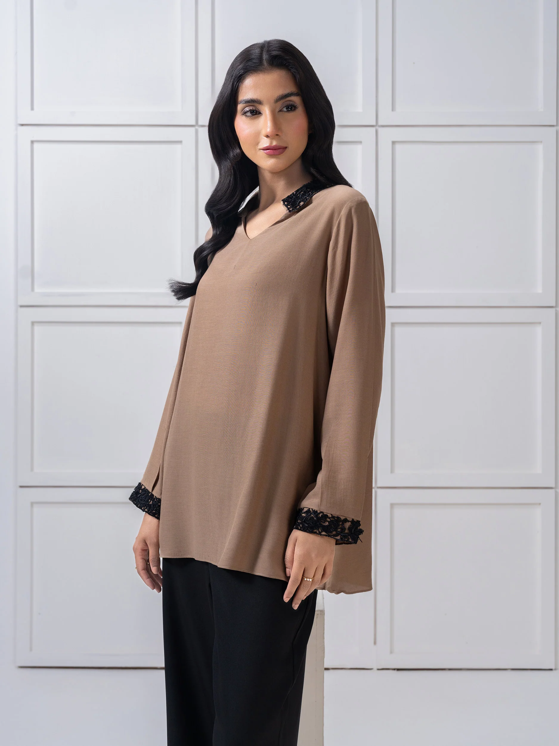 Silk Top- Embroidered - Image 5