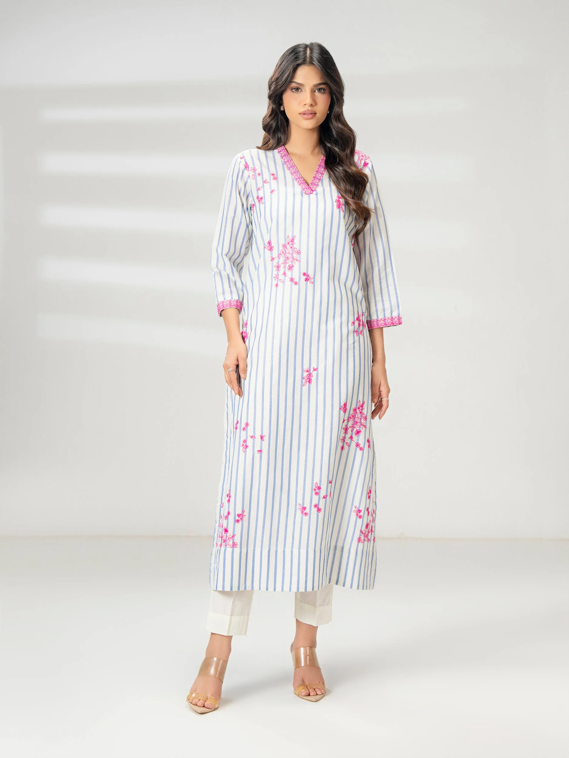 Yarn Dyed Shirt-Embroidered (Pret) - Image 4
