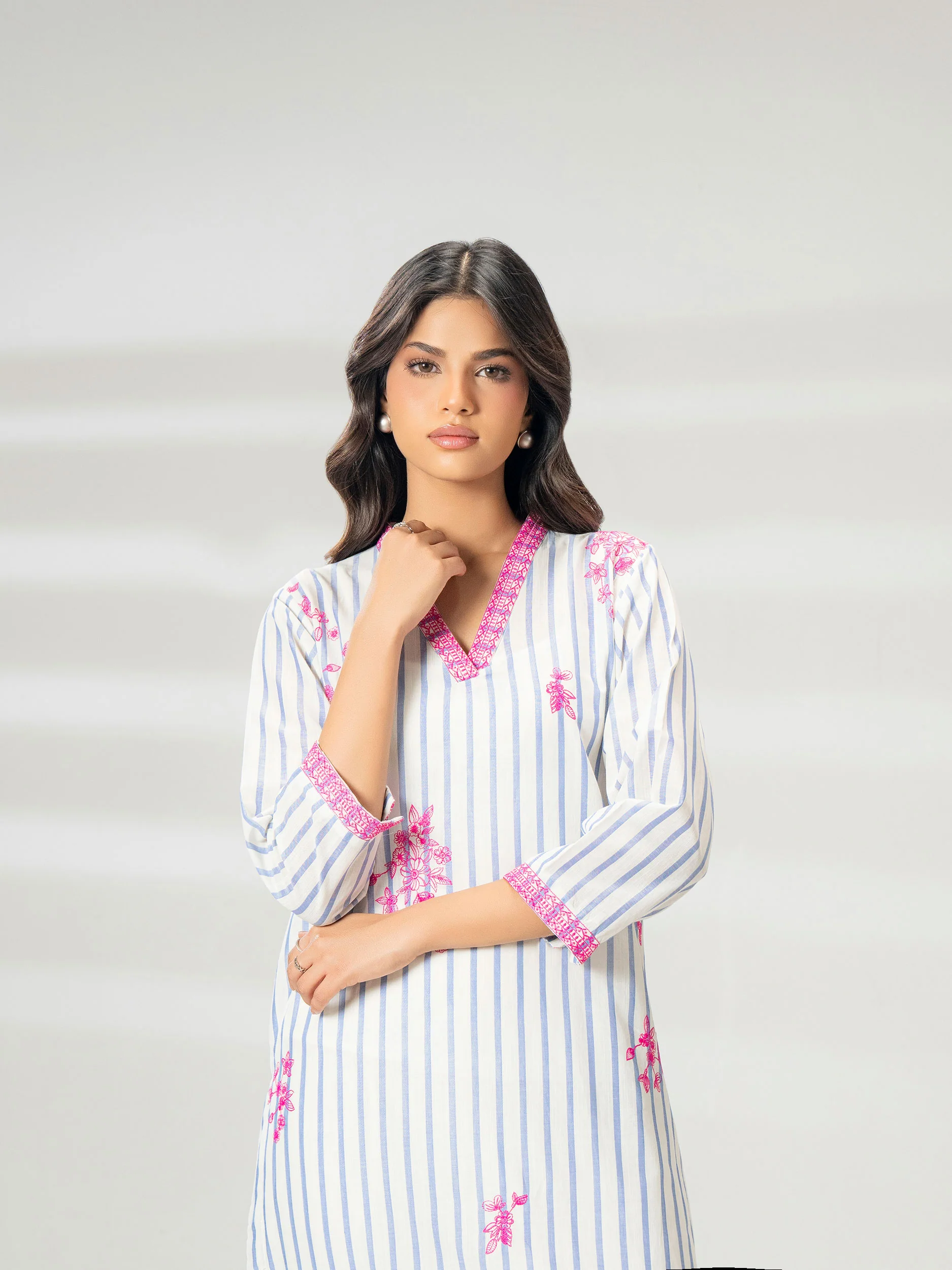 Yarn Dyed Shirt-Embroidered (Pret) - Image 7