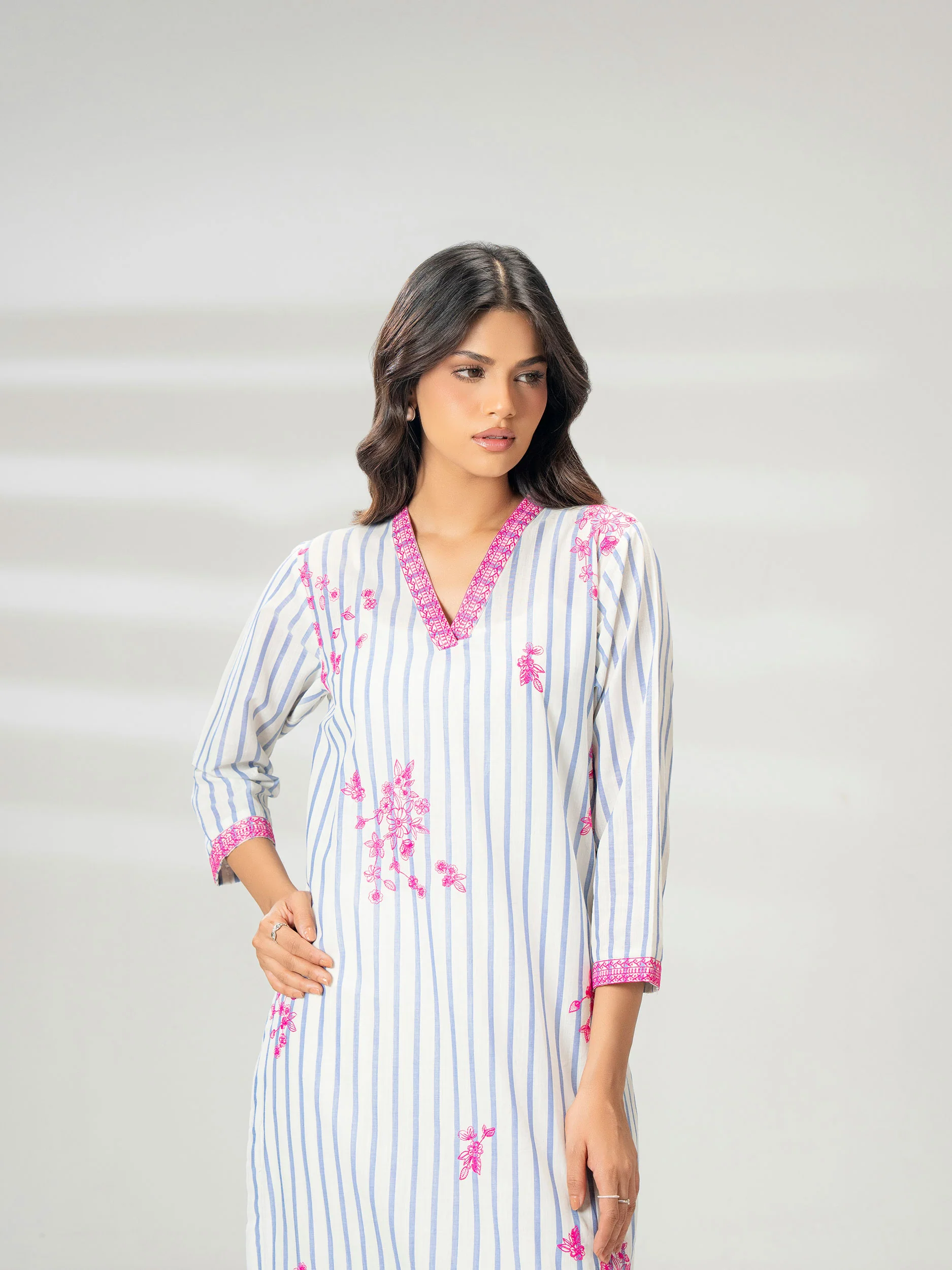 Yarn Dyed Shirt-Embroidered (Pret) - Image 8