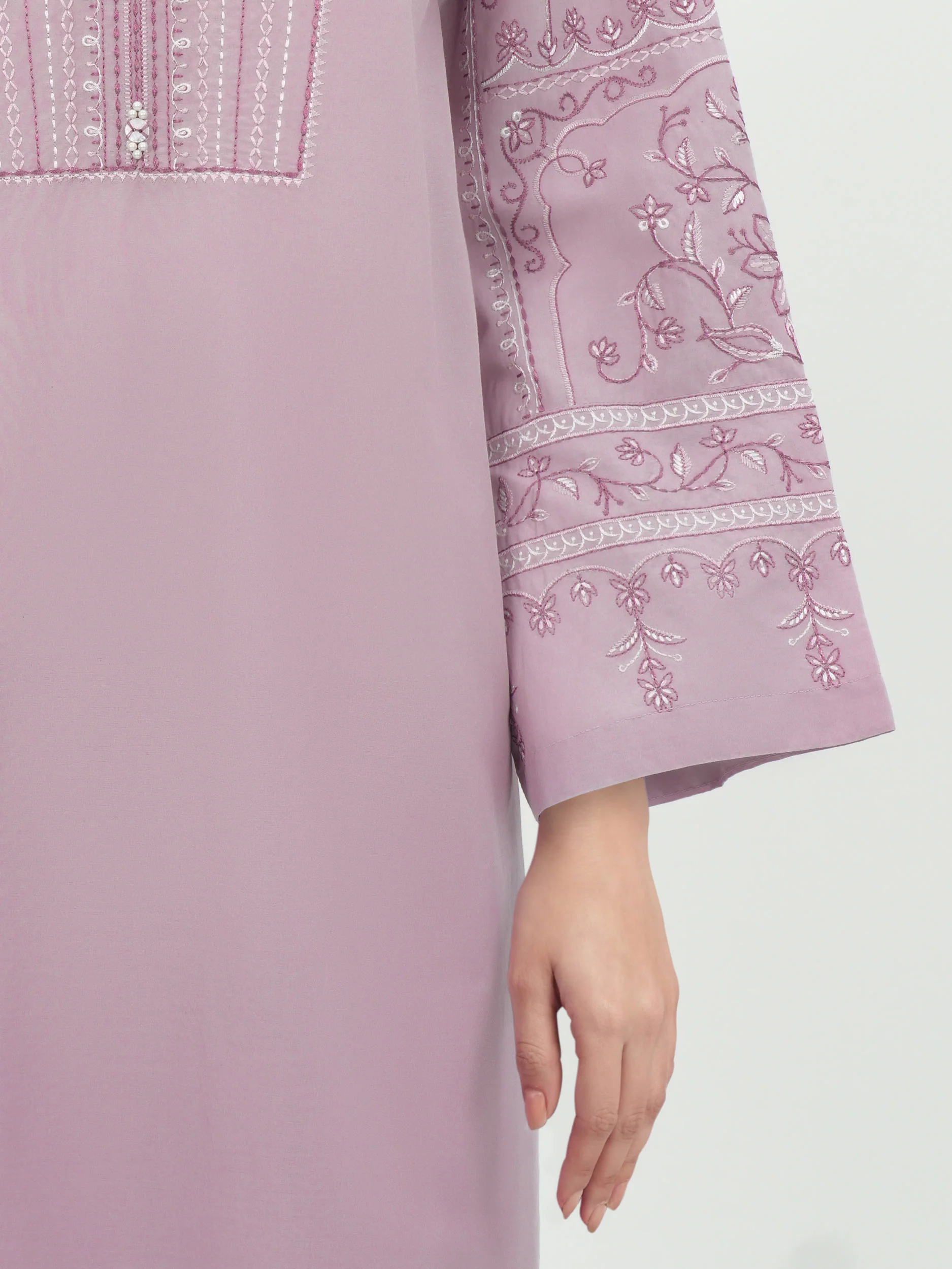 2 Piece Viscose Cotton Suit- Embroidered (Pret) - Image 4